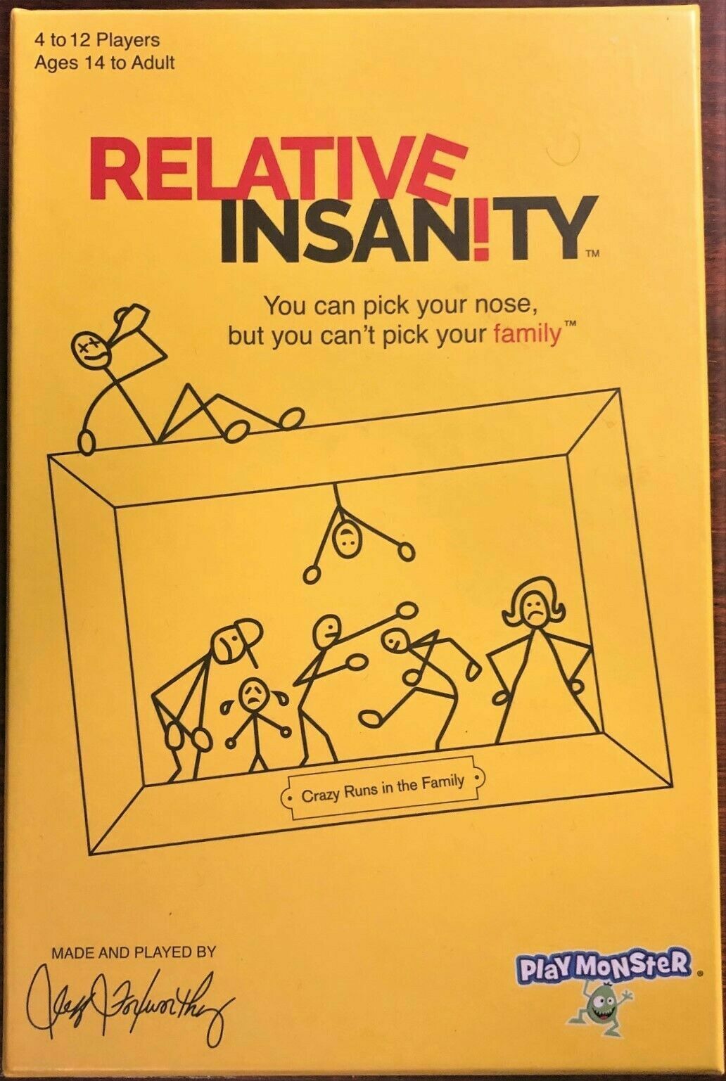 Relative Insanity – Party Game Family Fun Cards by Jeff Foxworthy  