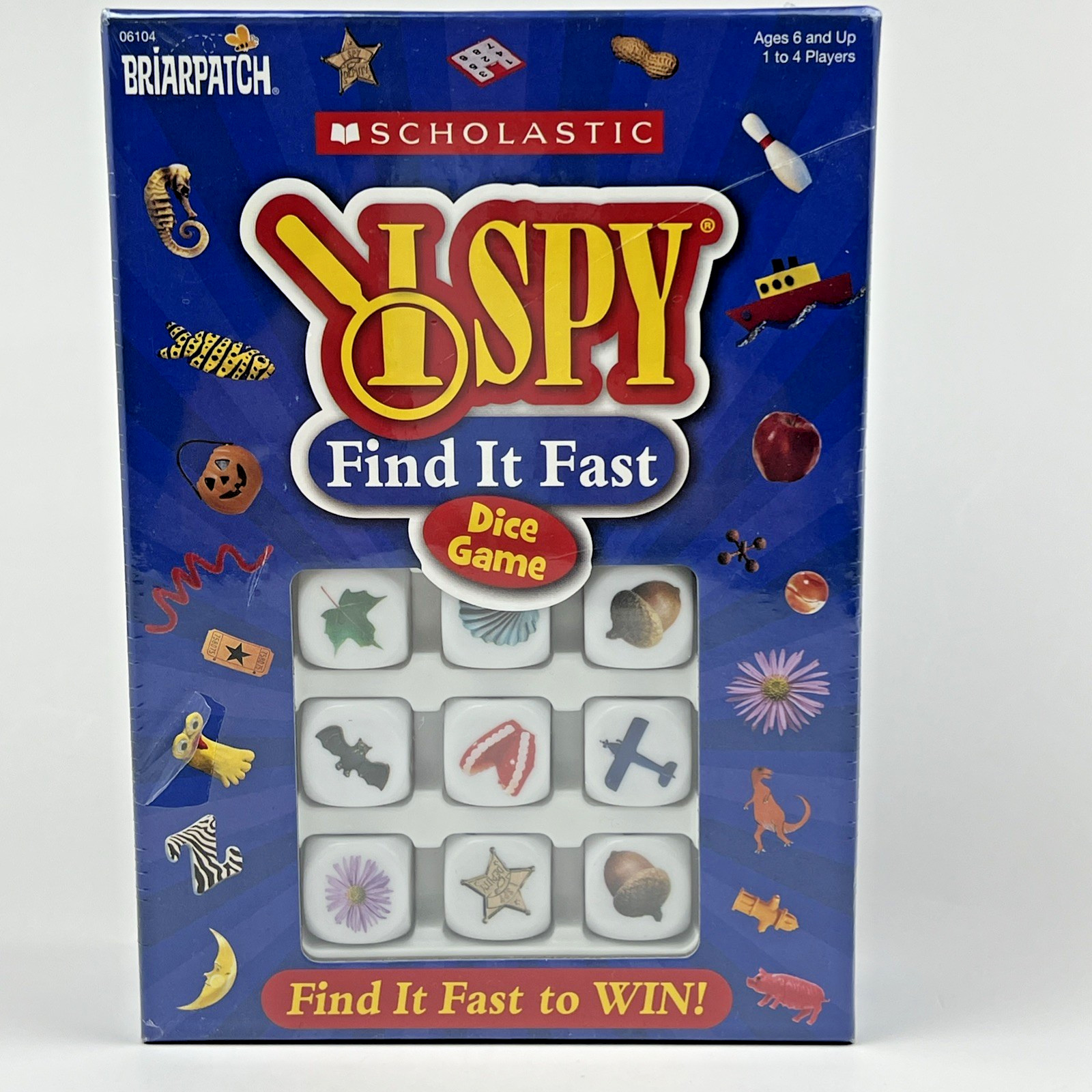 Briarpatch Scholastic I Spy Find It Fast Dice Game Ages 6 & Up – 1 to 4 Players