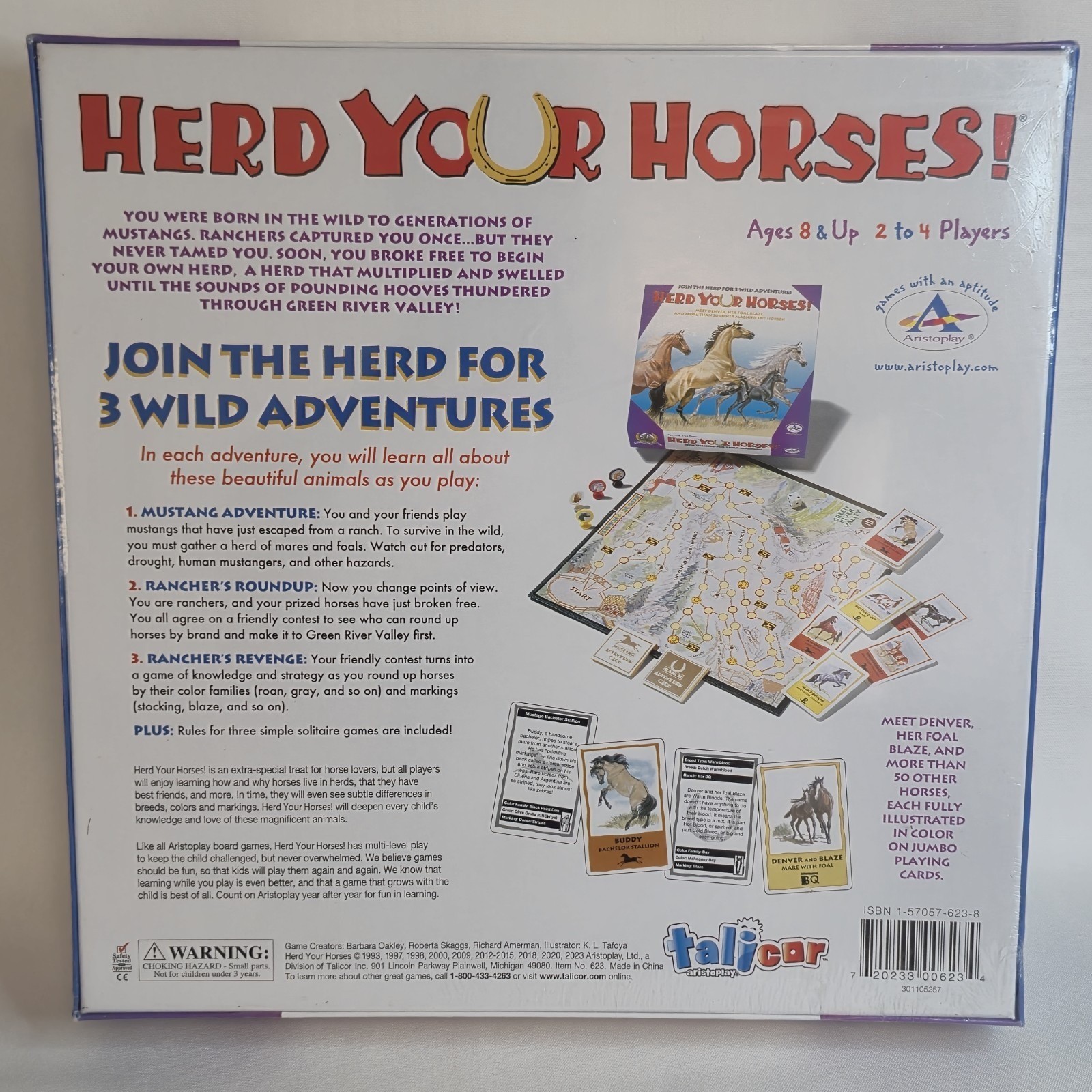 Herd Your Horses Board Game 2023 Equine Talicor Aristoplay New Sealed Box