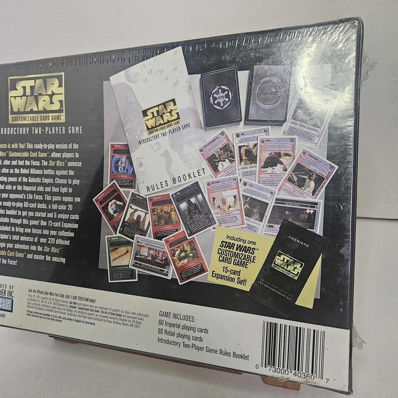 Parker Brothers Star Wars Customizable Card Game Premiere 1995 Factory Sealed