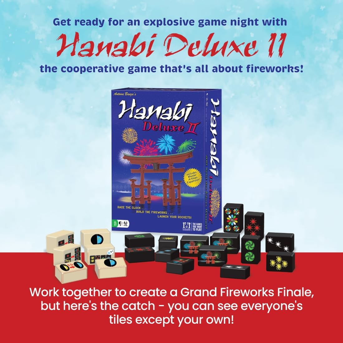 R&R Games Rr Games Hanabi Deluxe Ii Strategy Game Rrg871