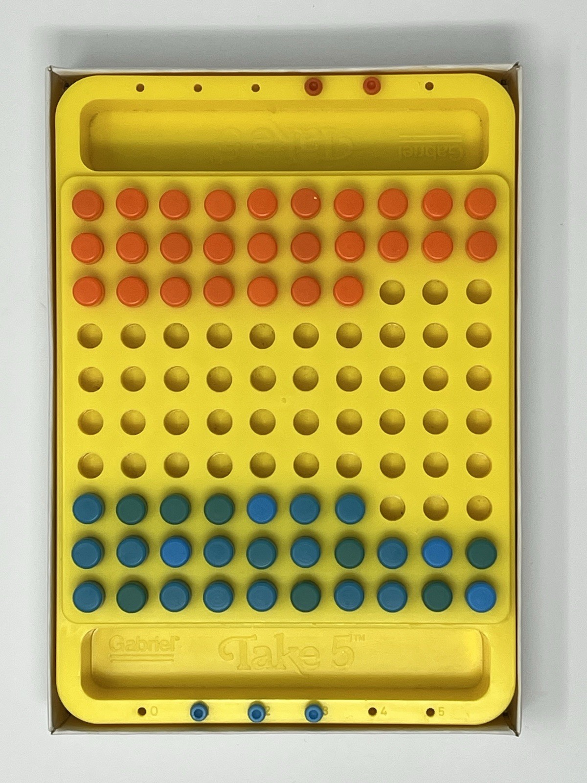 Gabriel Take 5 Strategy Game 2 Players A Hi-Q Game Vintage 1977
