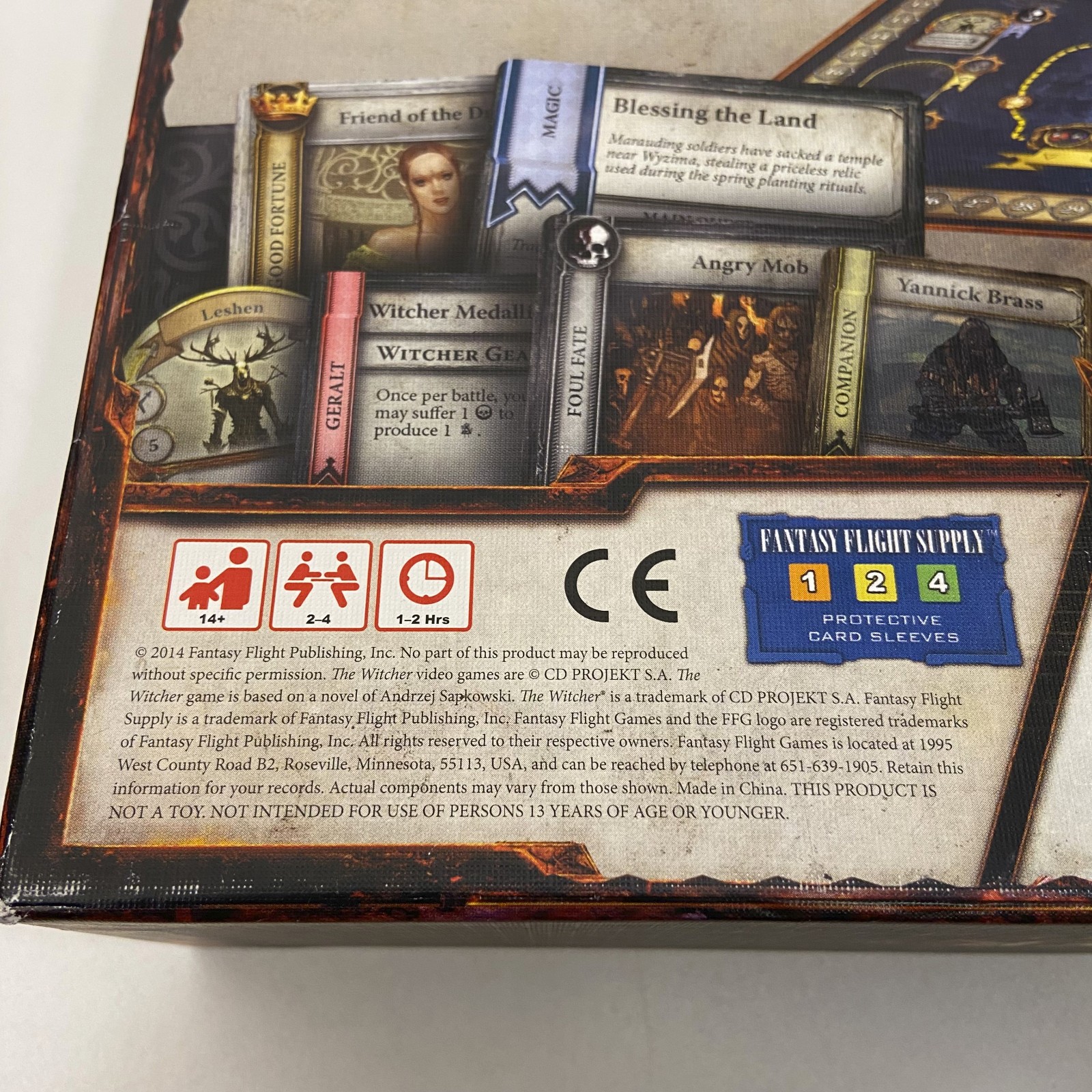 Witcher Adventure Game CD Projekt Red 2014 Board Game BROKEN BOX Fantasy Flight