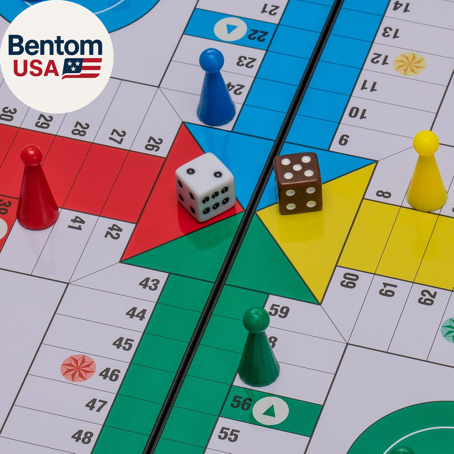 Magnetic Ludo Travel Game Set – 9.8″ Folding Board for Classic Portable Strategy