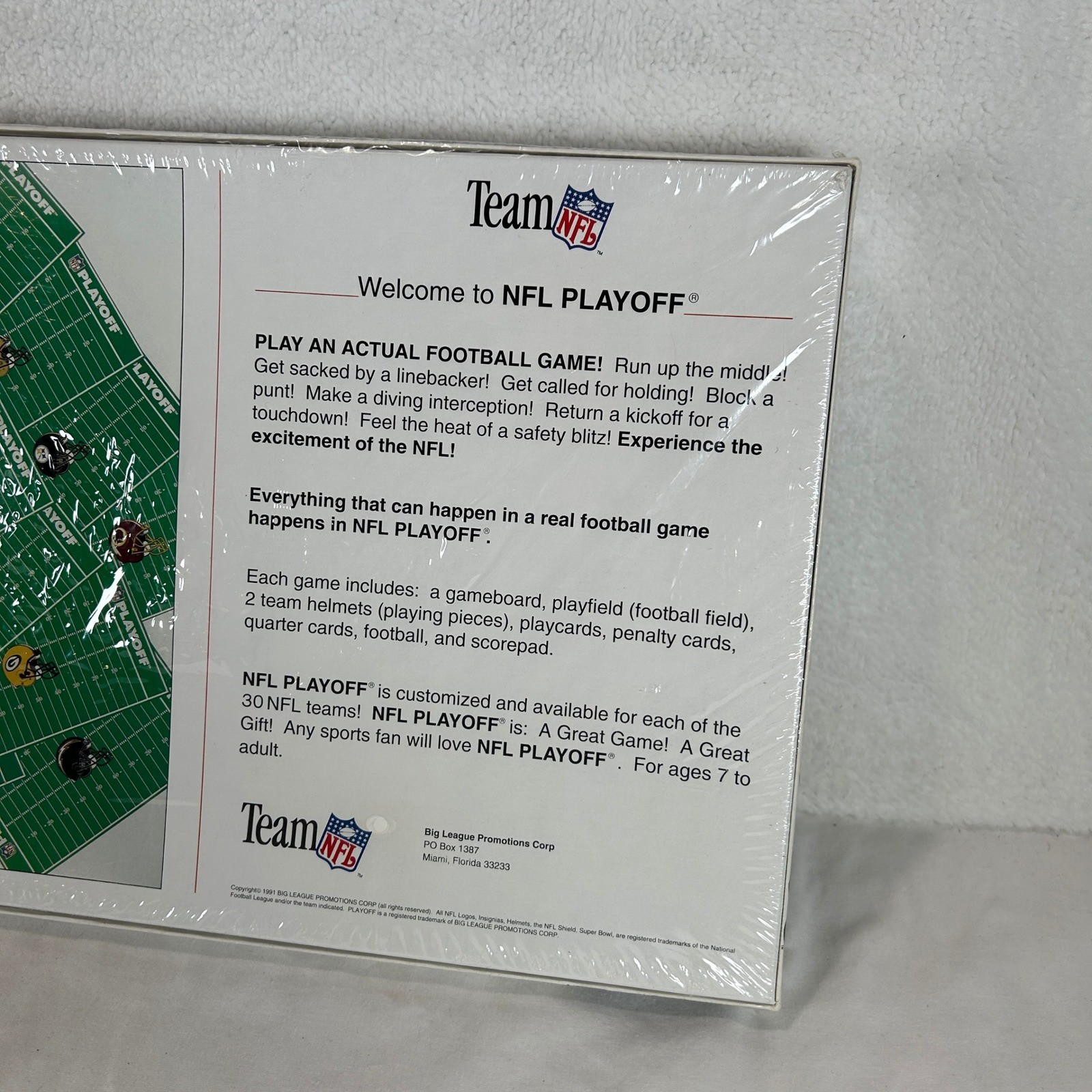 Vintage 1991 NFL Playoff Chicago Bears Board Game Factory Sealed New 90s Sports