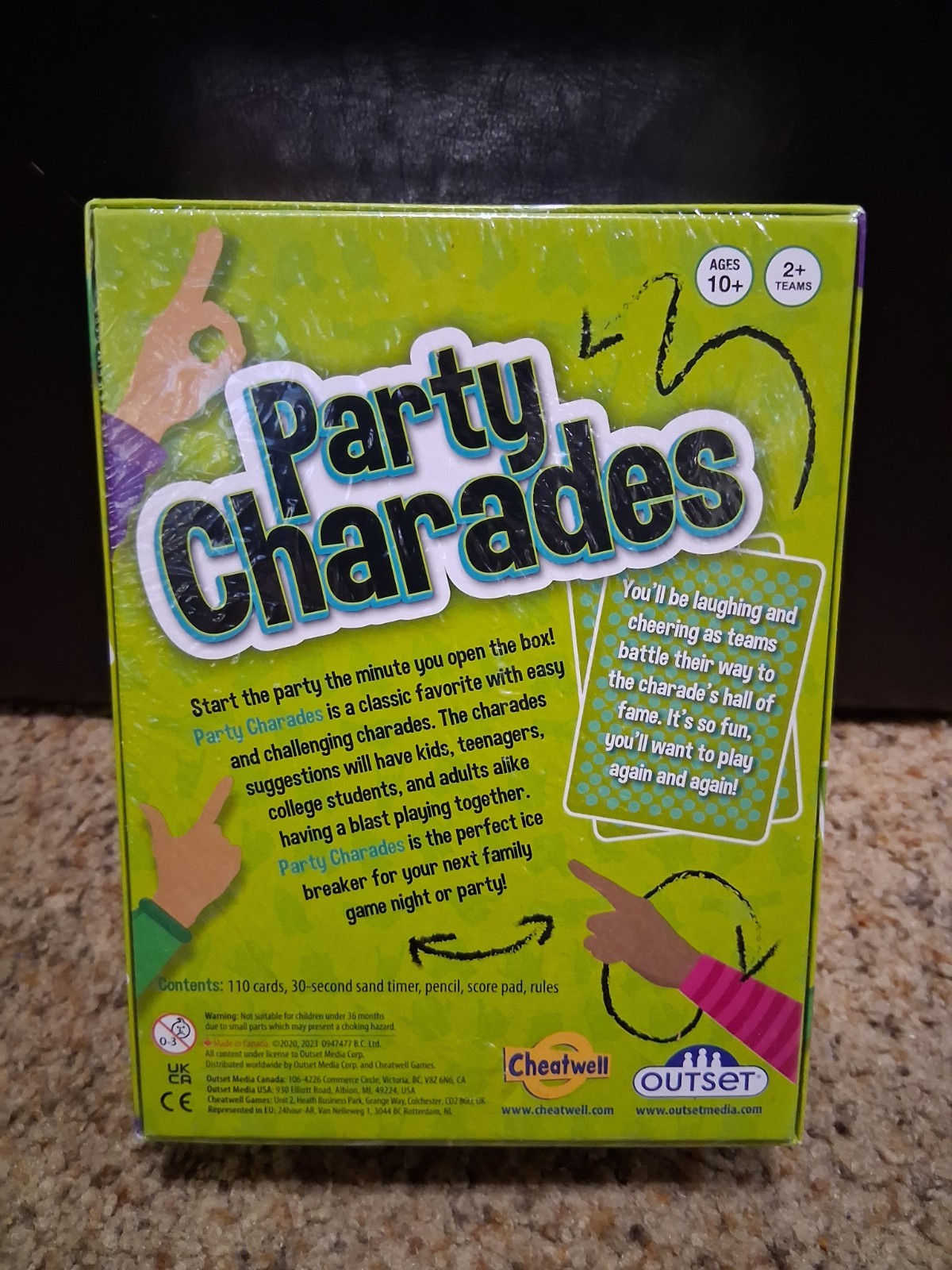 Party Charades Game Fun Family Game Night Kids Teens & Adults 2020 FREE SHIPPING