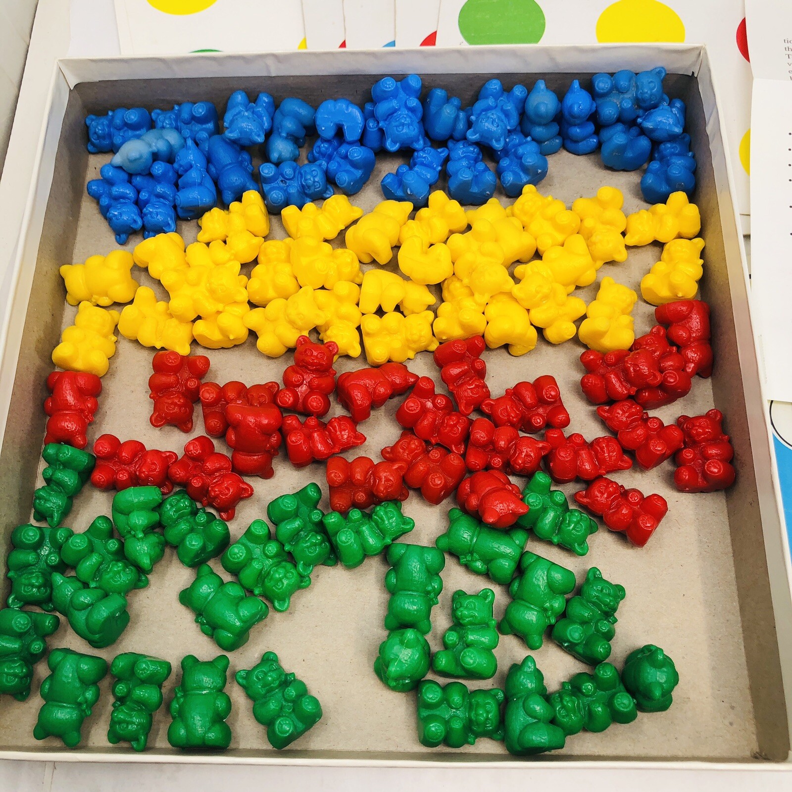 TEDDY BEAR BINGO Color Perception Game Teacher Parent Aid Eye Hand Coordination