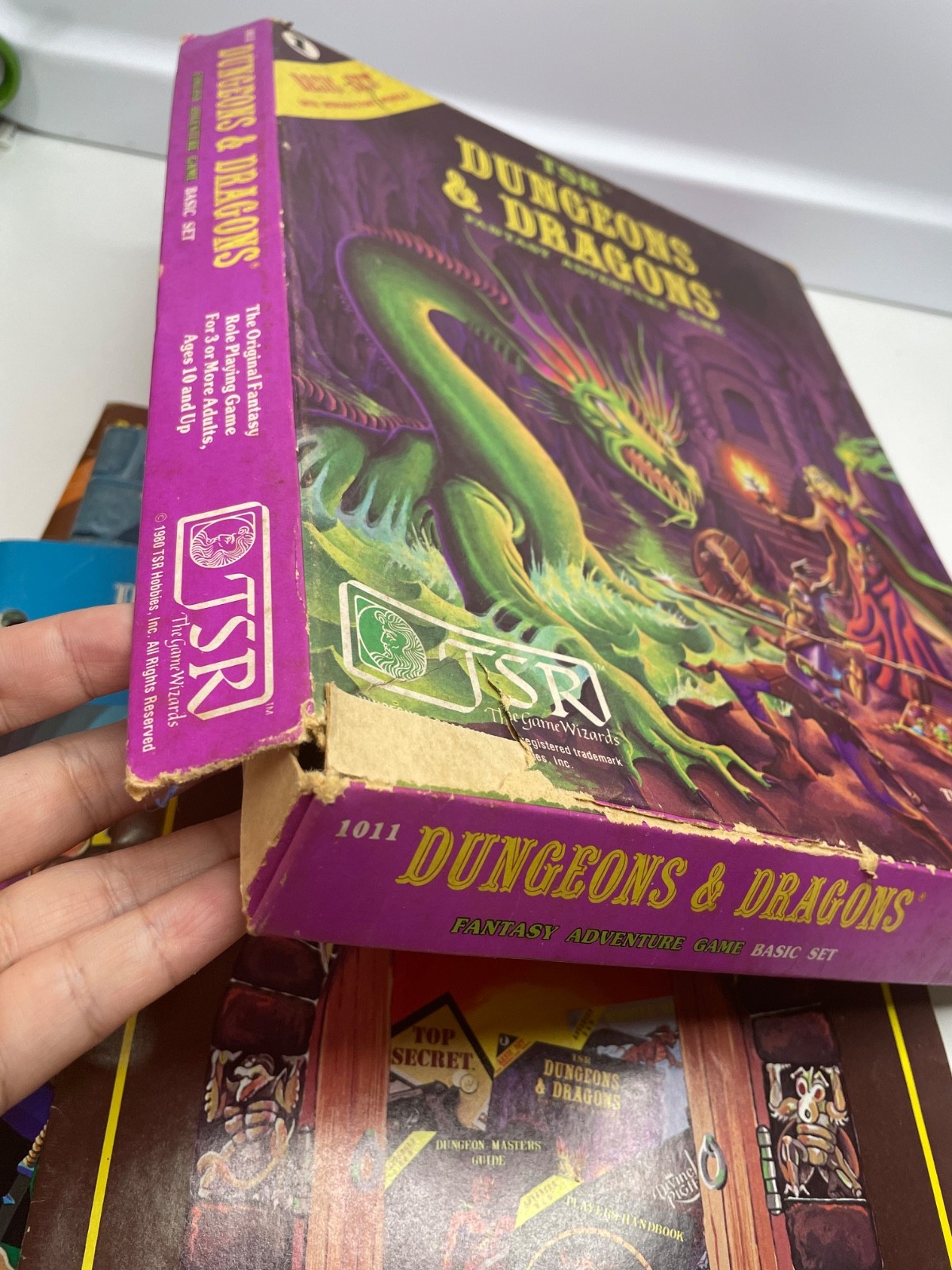 1981 Dungeons & Dragons D&D Adventure Vintage 1st Basic Set #1011 Purple TSR