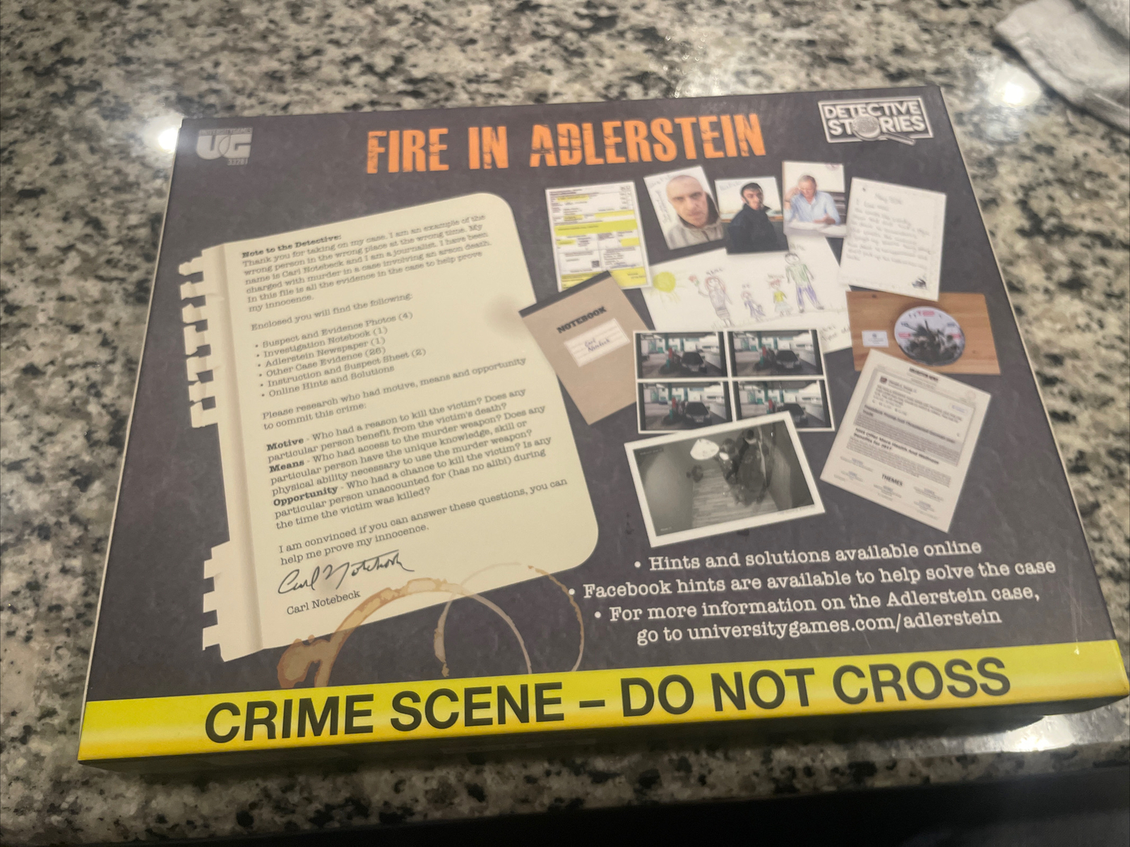 Murder Mystery Party Case Files: Fire in Alderstein Party Game