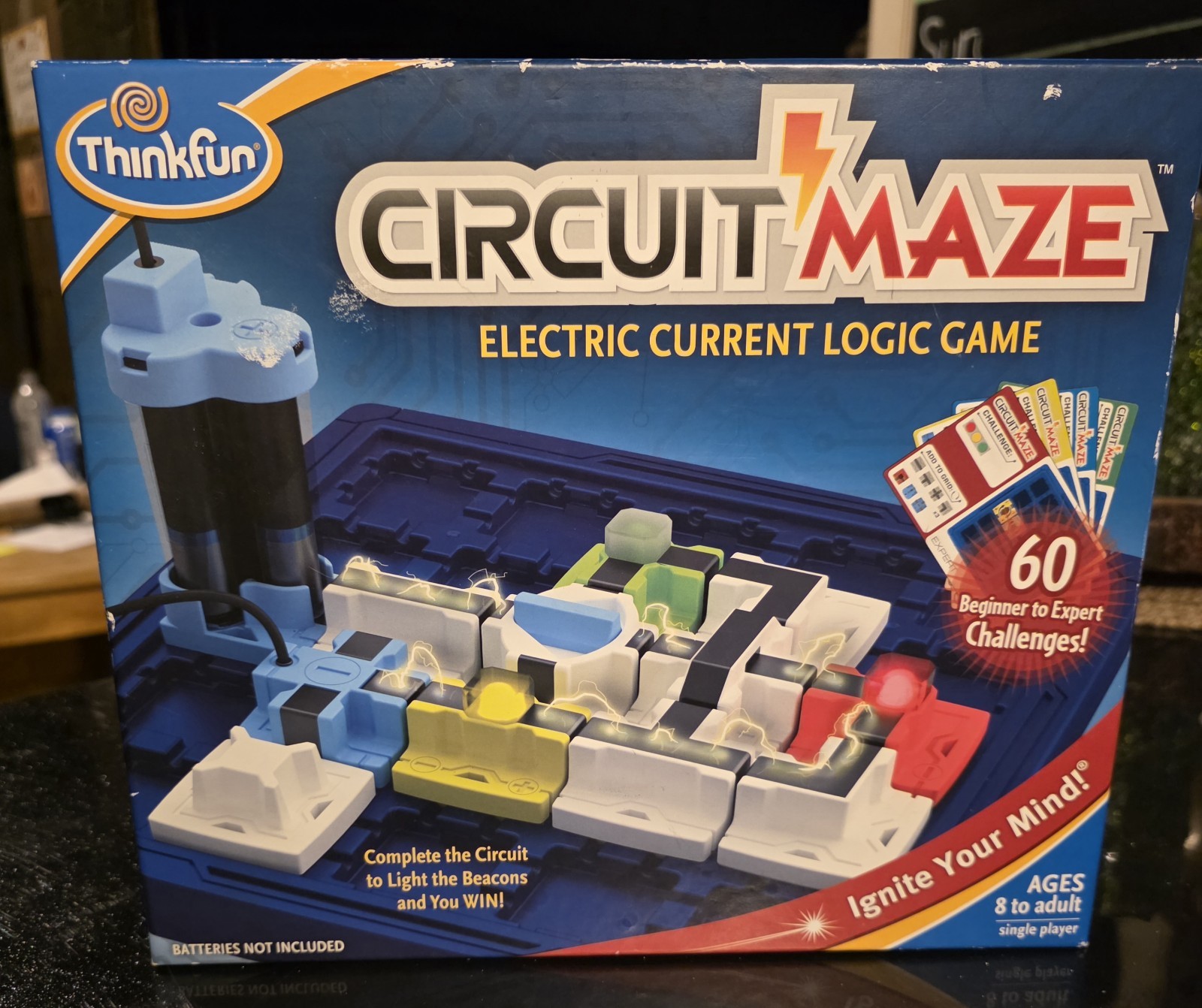 ThinkFun Circuit Maze Logic Educational Game, Single Player Ages 8+ (Complete)
