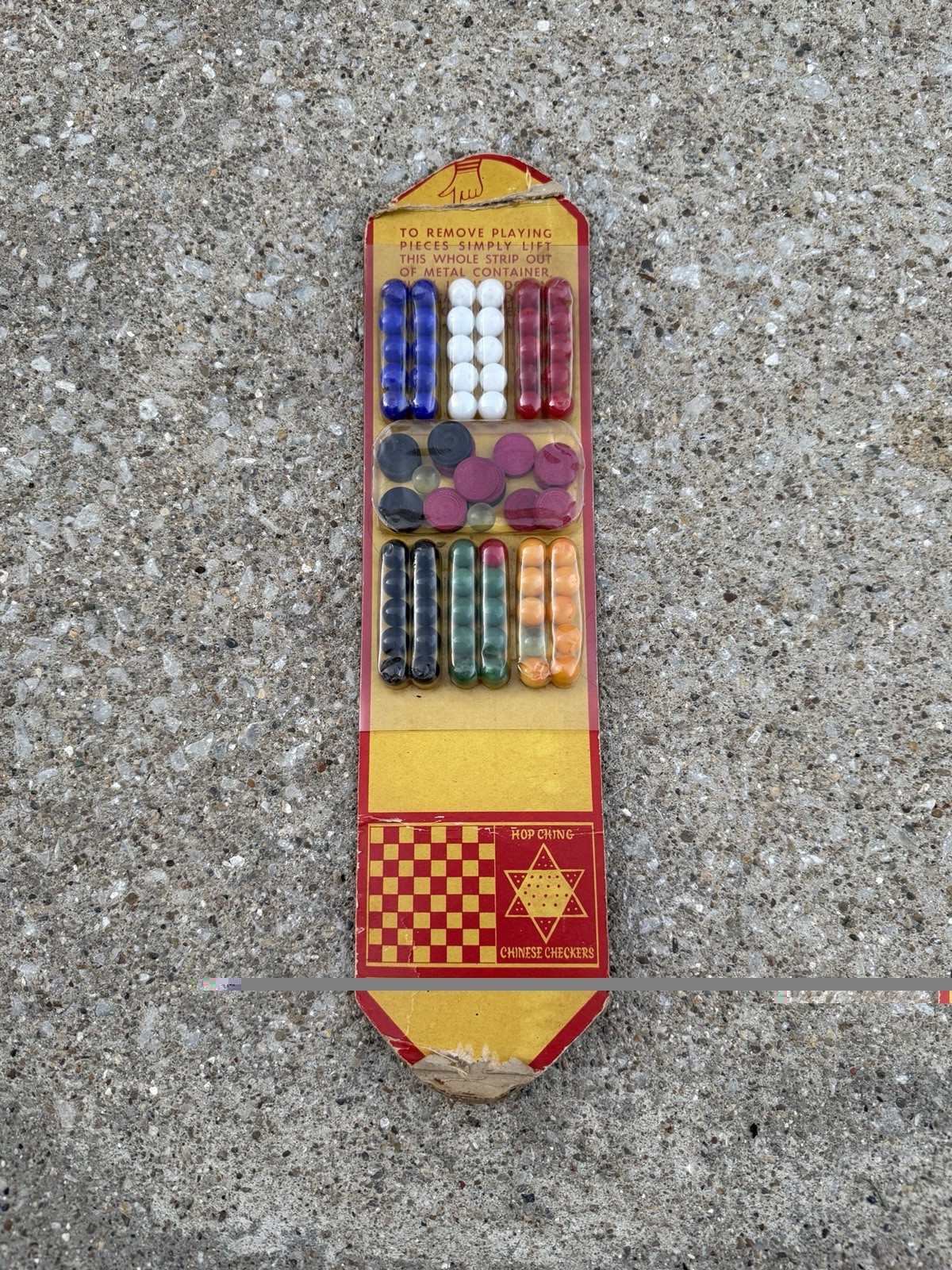 Vintage Hop Ching Chinese Checkers Board Game J. Pressman & Co Made in Japan NOS
