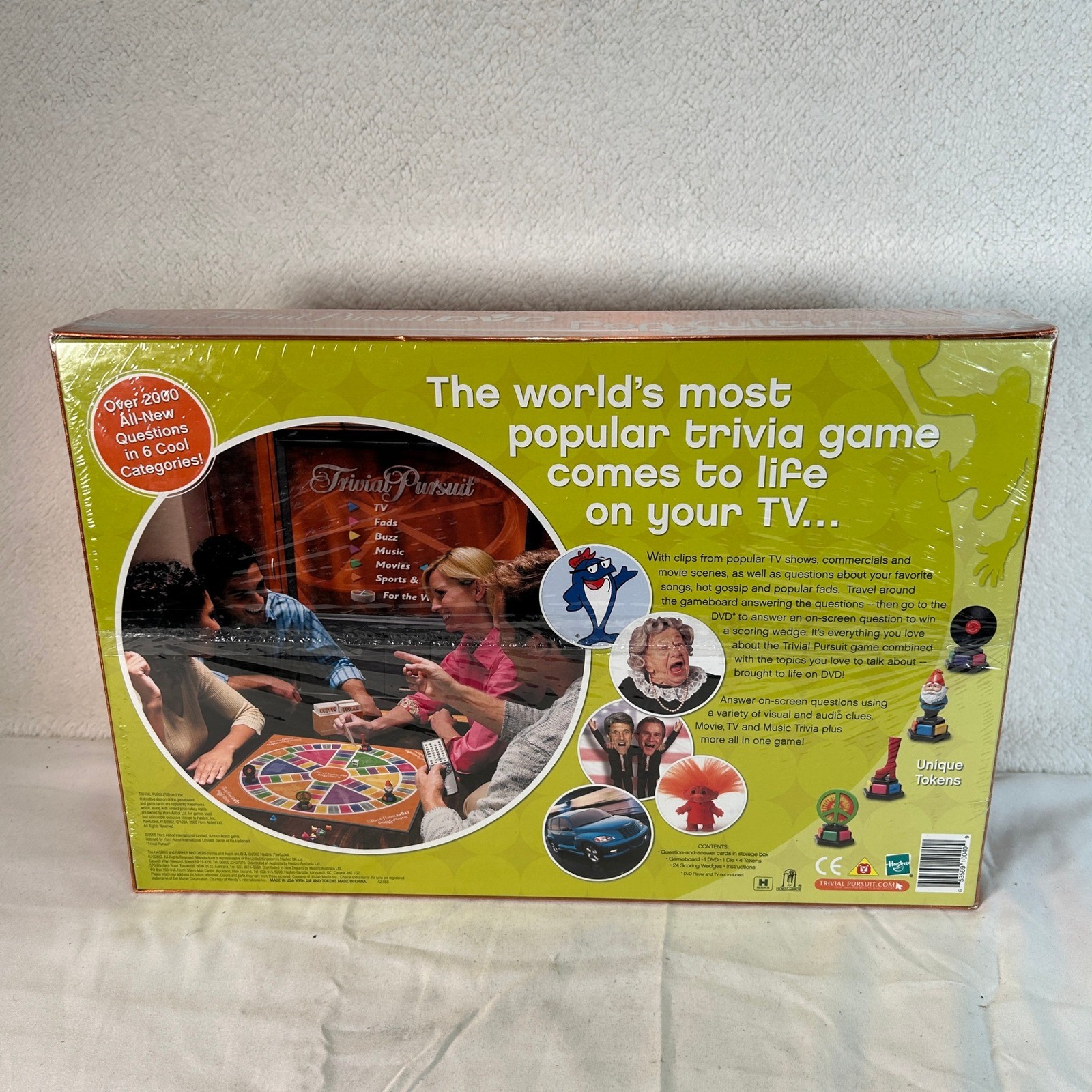 Trivial Pursuit DVD Pop Culture 2 Trivia Game Parker Brothers New Sealed