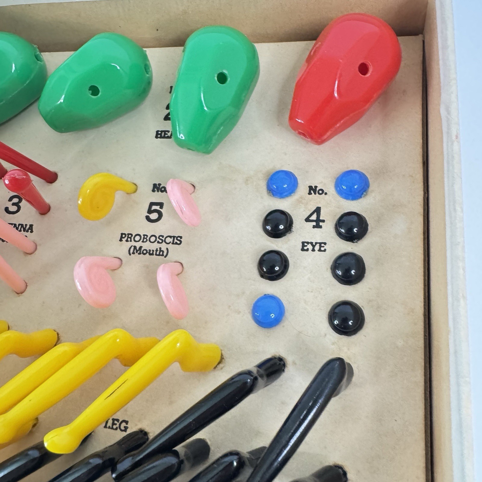 Vintage Bug Game: “Cootie” 1949 Original Box W.H. Schaper MFG. Complete.