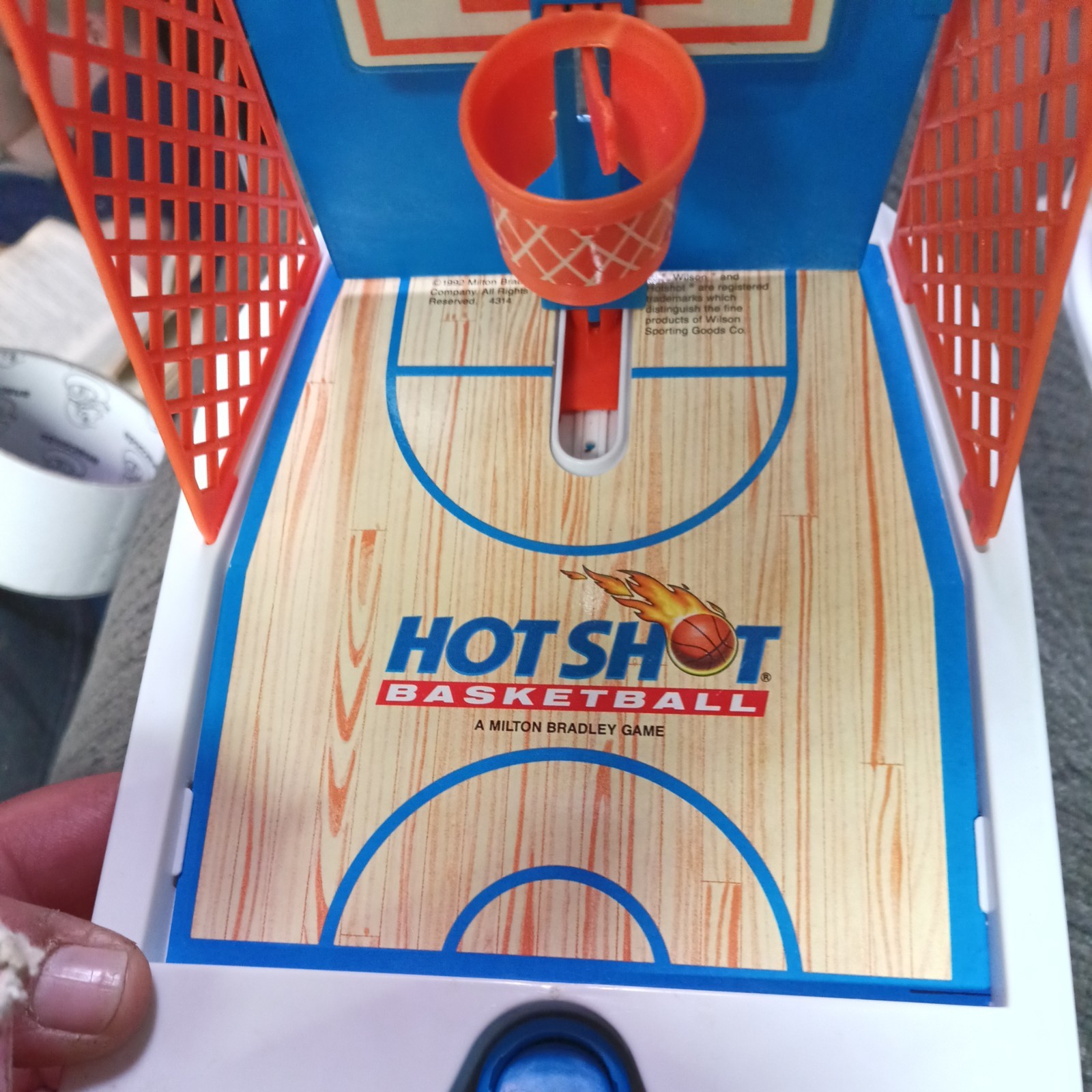 Vintage MB Hot Shot Basketball Travel Game Milton Bradley Complete Tested