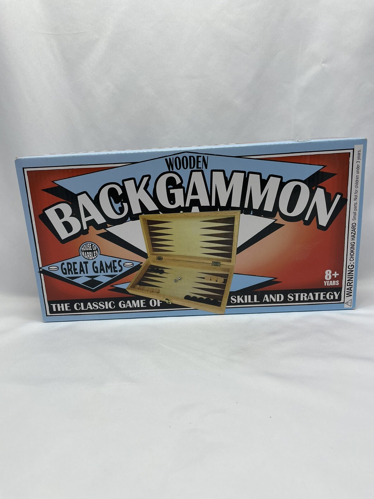 Wooden Backgammon House of Marbles Game