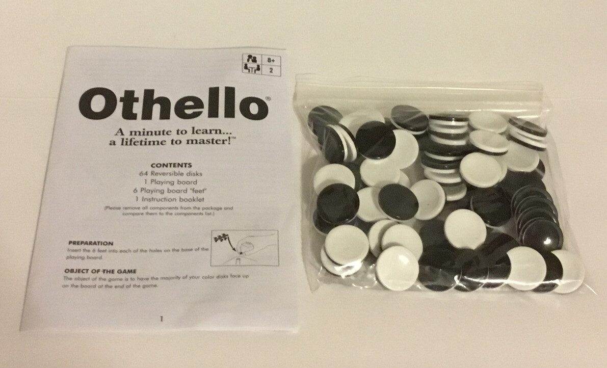 Vintage 2002 Othello Board Game B3165 Complete Made in Czech Republic
