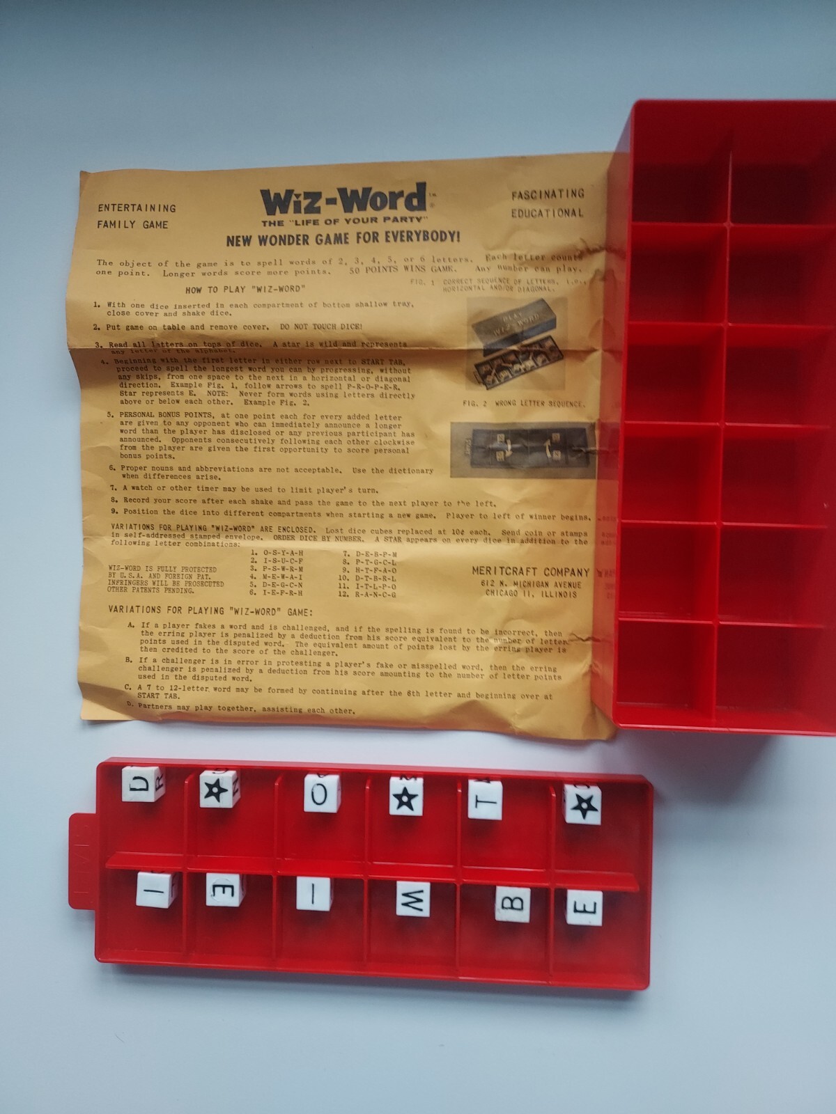 PARTY FUN! Vintage 70s 1st Edition Game Wiz-Word All Ages Family Complete