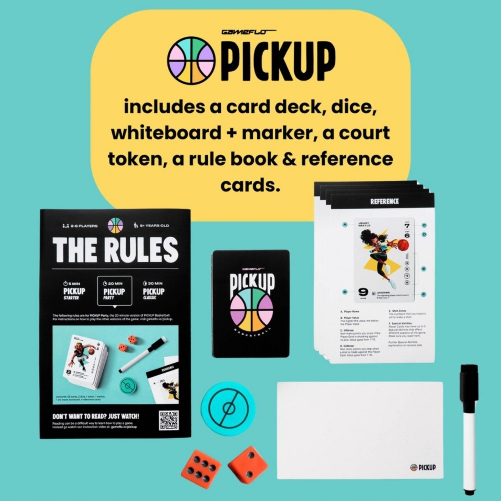 Pickup Basketball Card Game – Party Edition New & Sealed