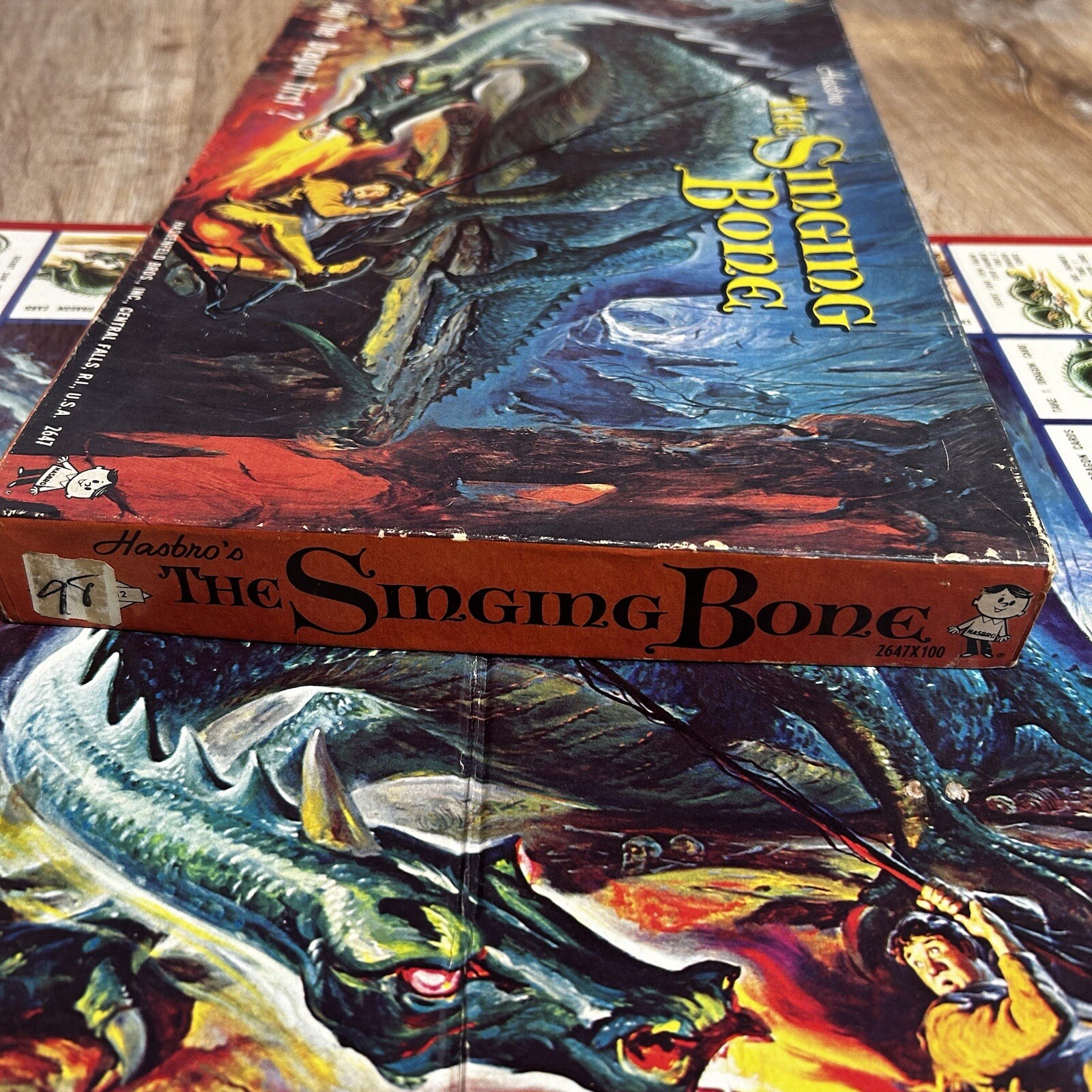 Hasbro The Singing Bone Dragon Board Game Hassenfeld Fantasy Vintage 1962 RARE