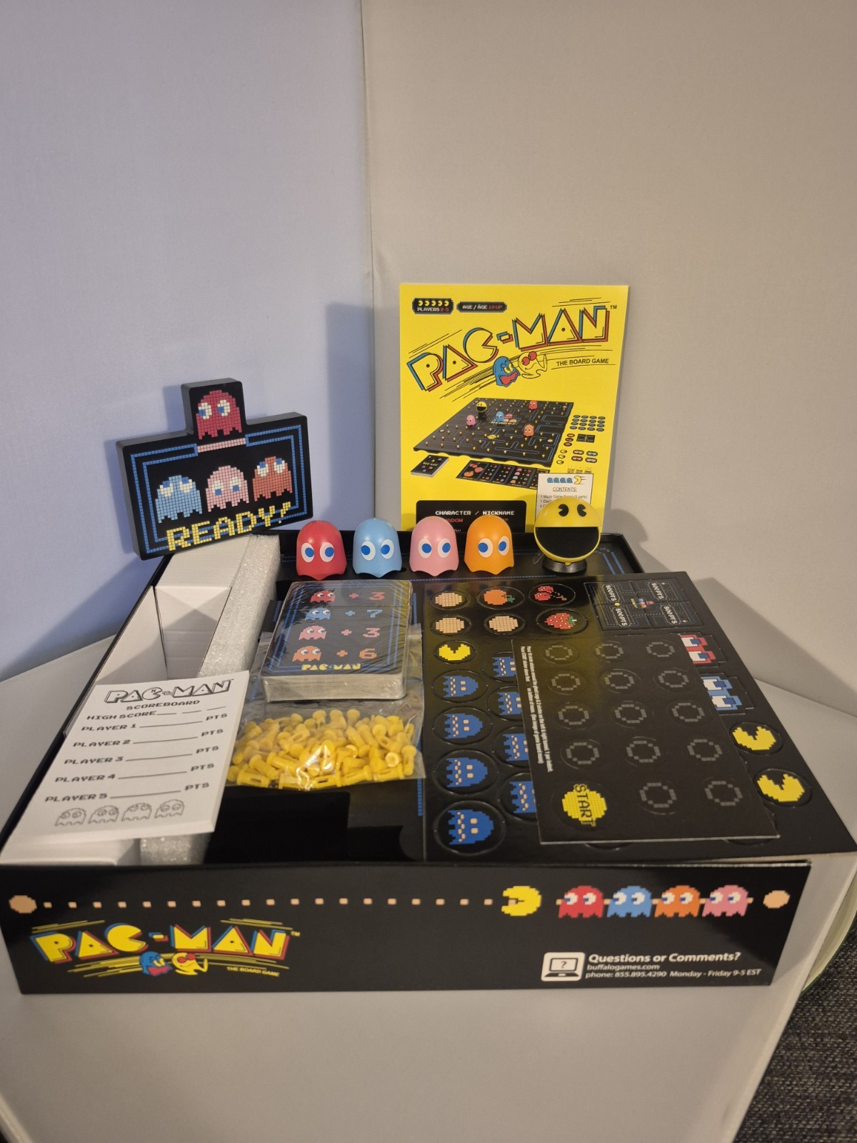 Pac Man Board Game Classic Arcade Sounds Buffalo Games 2019 Complete NIB OB