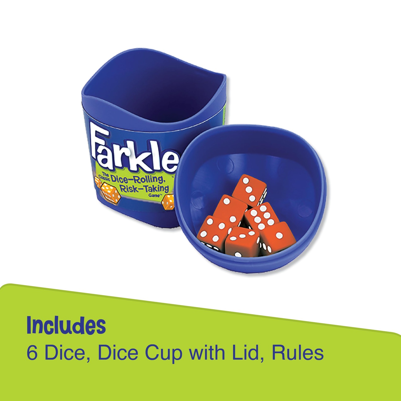 Farkle Classic Dice Game – Kids, Family Games, Travel Game, 1 Pack, Multi