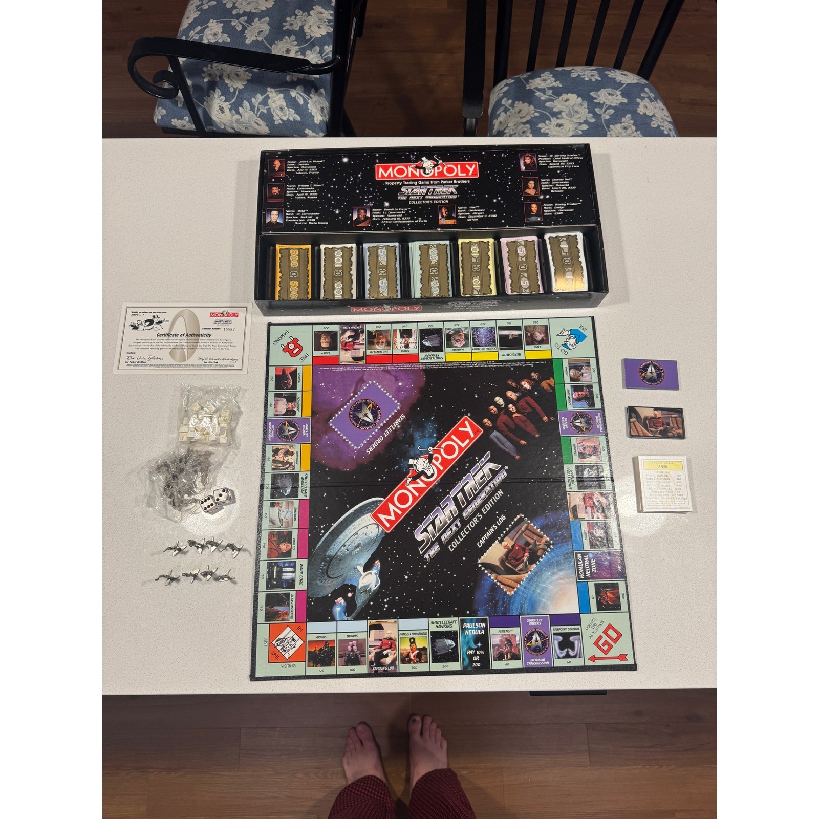 Vintage Star Trek The Next Generation Monopoly Collector’s Edition Board Game
