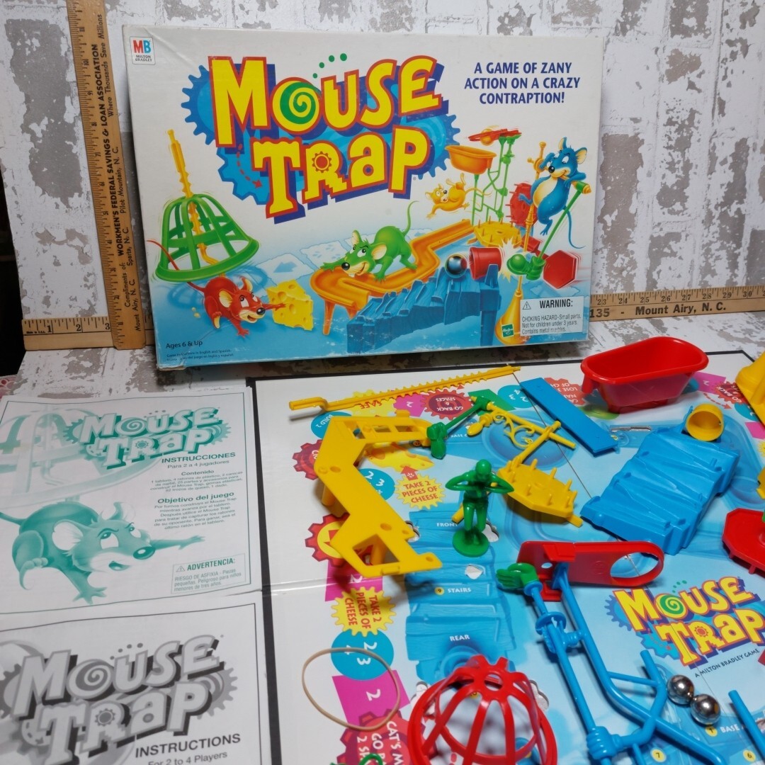 Mouse Trap Board Game 1999 Vintage Hasbro s Mouse Trap Complete
