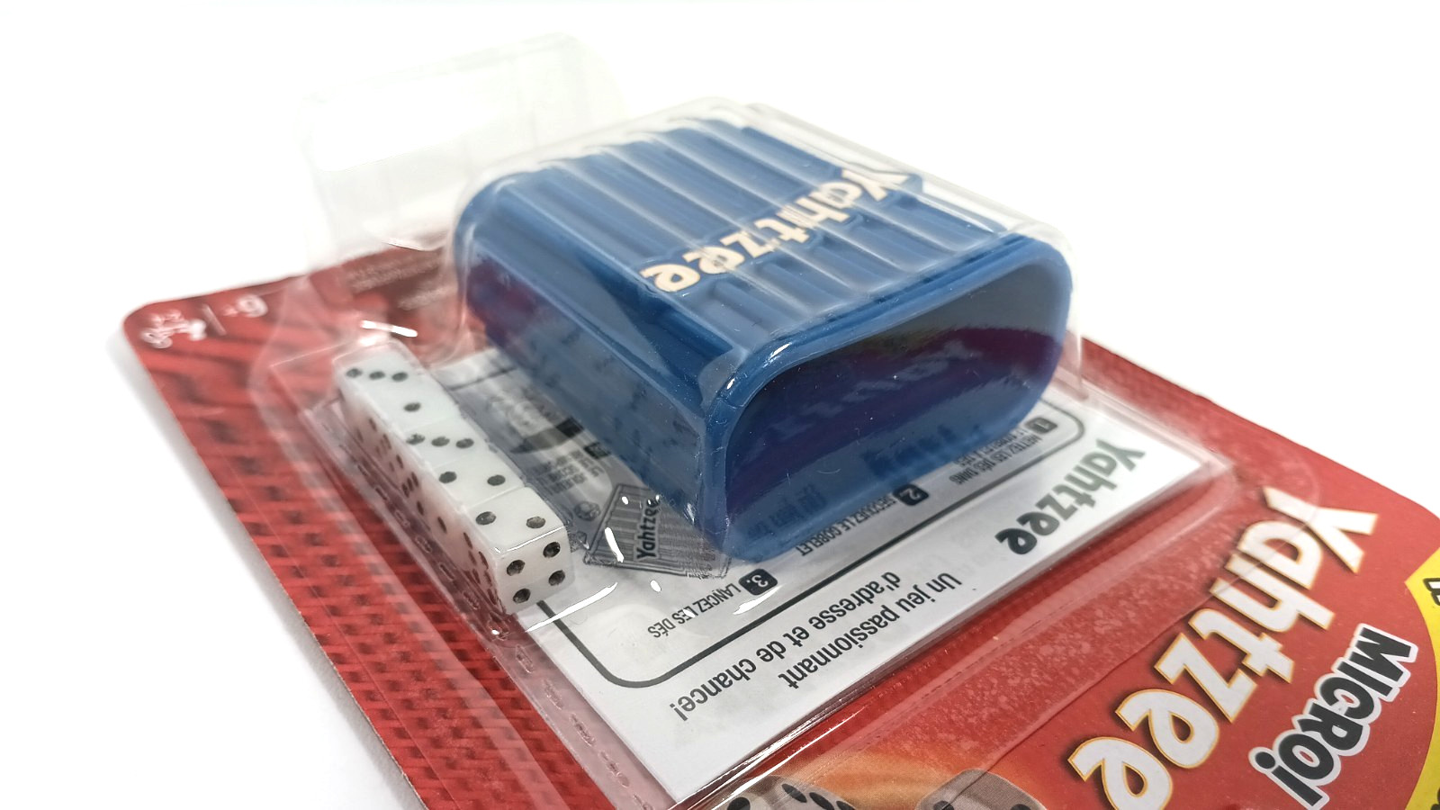 Hasbro Travel Small Micro Yahtzee Complete Dice Game Cup Score Instructions