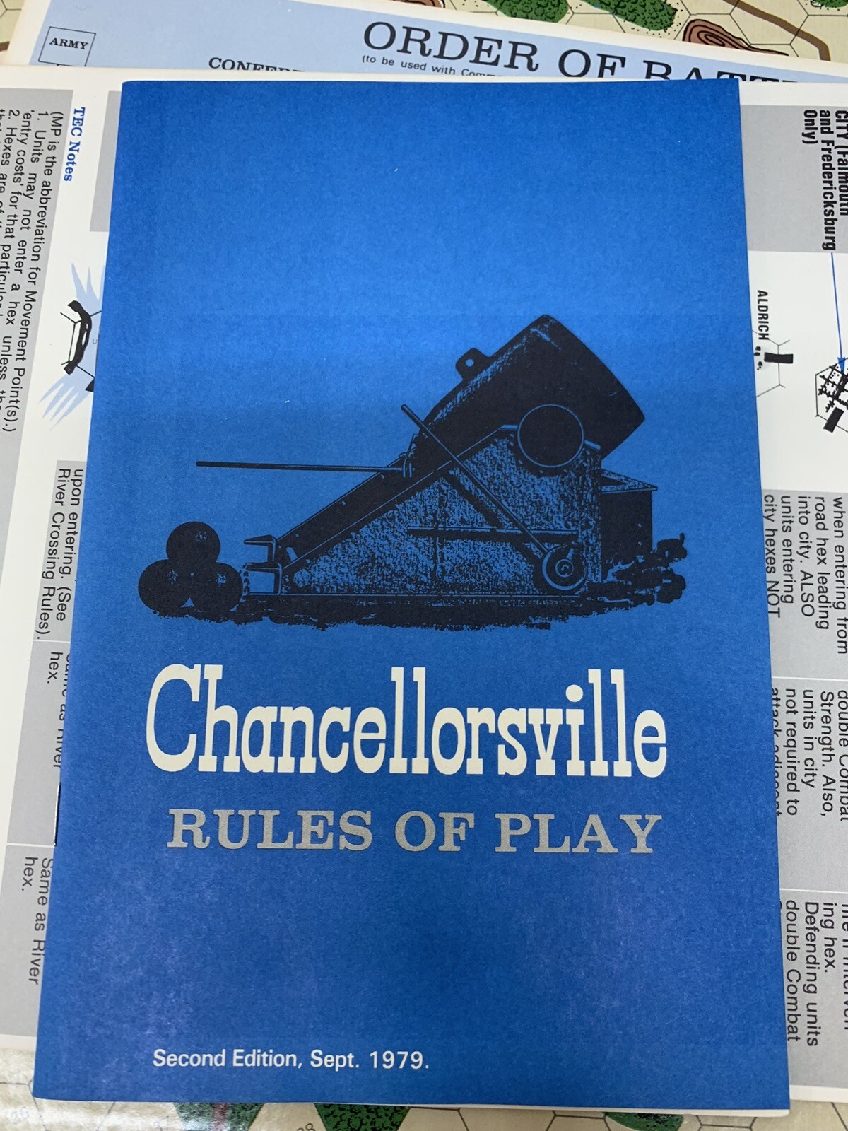 Vintage Avalon Hill Chancellorsville American Civil War Game (UNPUNCHED) 2nd Ed.