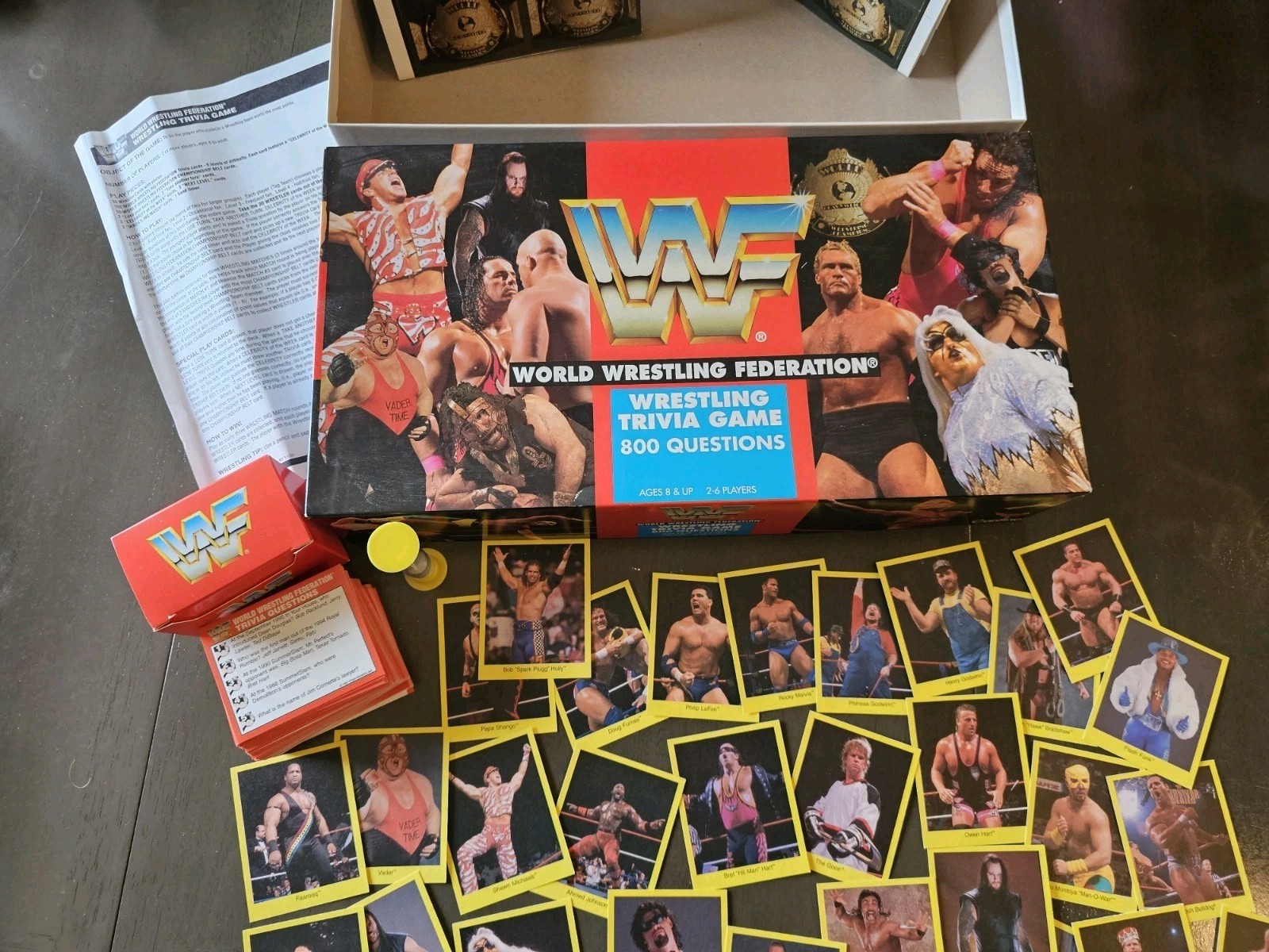 WWF World Wrestling Federation Trivia Game 1997 Complete Set