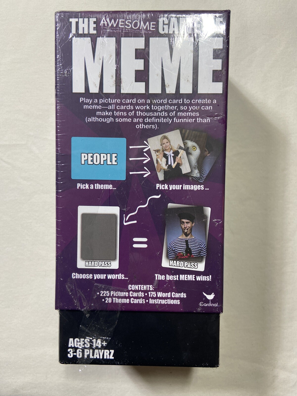 The Awesome Game of Meme Cards Game Box Ages 14+ 3-6 Players Fast Shipping Game