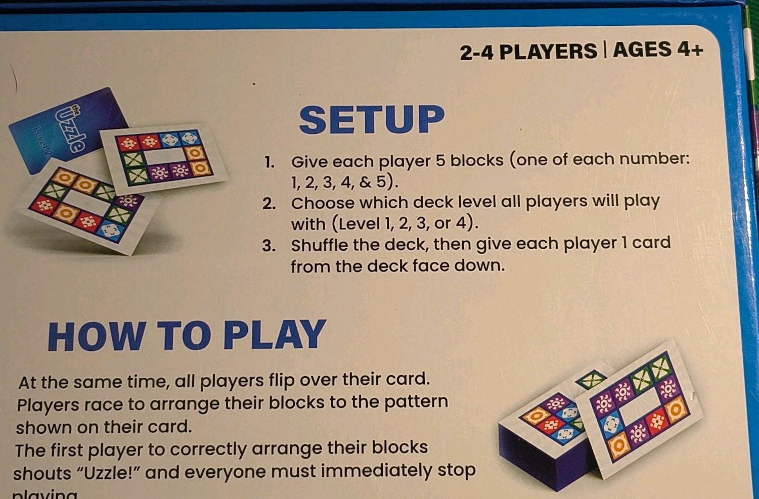 The Uzzle Board Game, Family Board Games for Children & Adults 100% Complete
