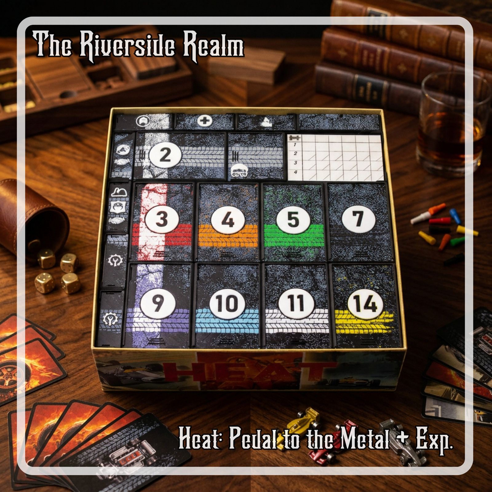 Heat Pedal to the Metal Organizer Insert Fits Base Game + Expansions Storage Box