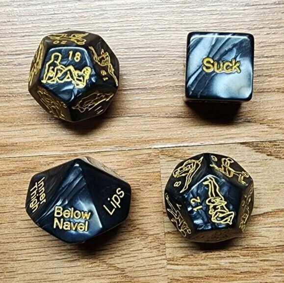 Swinger Lifestyle Icebreaker Game Oversized Sex Dice 4 piece