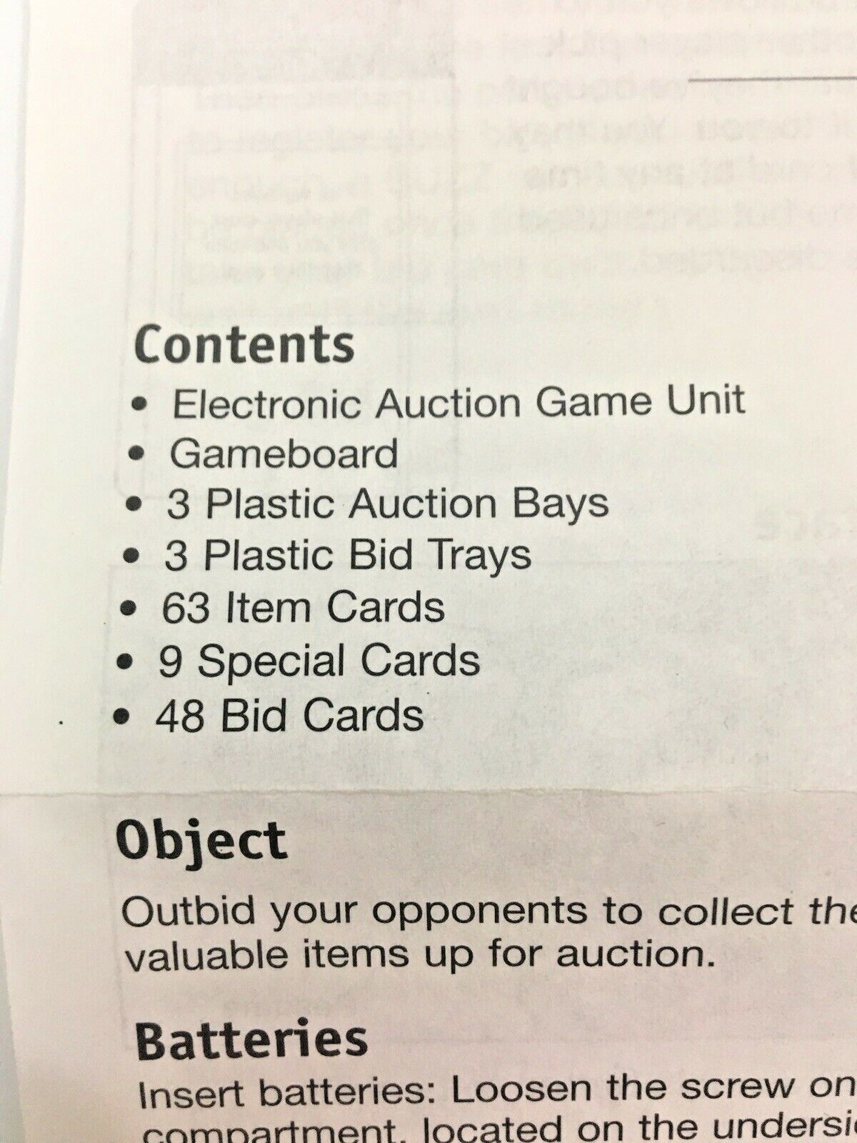 eBay Electronic Talking Auction board Game COMPLETE 3 to 4 players NICE