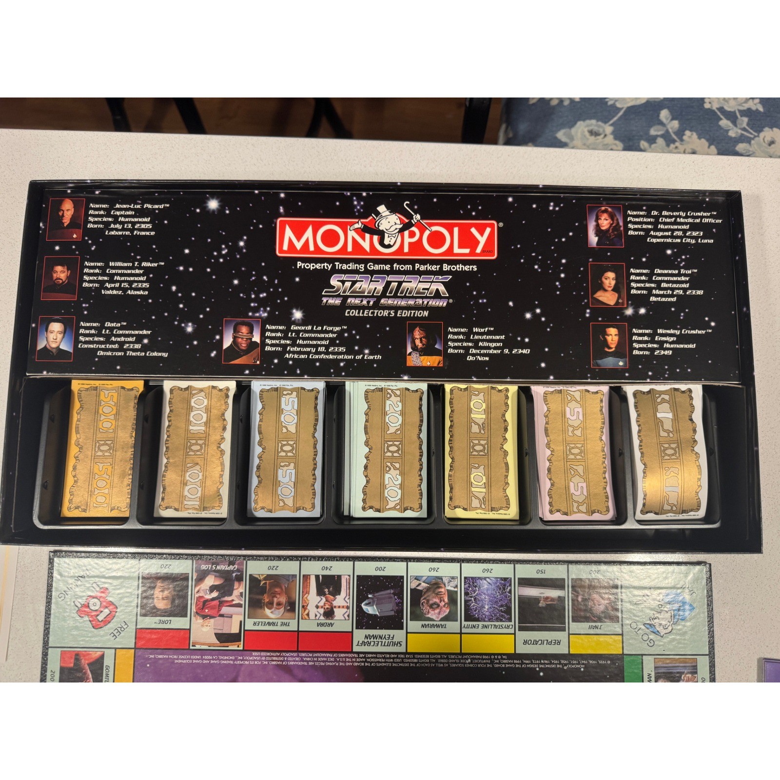 Vintage Star Trek The Next Generation Monopoly Collector’s Edition Board Game