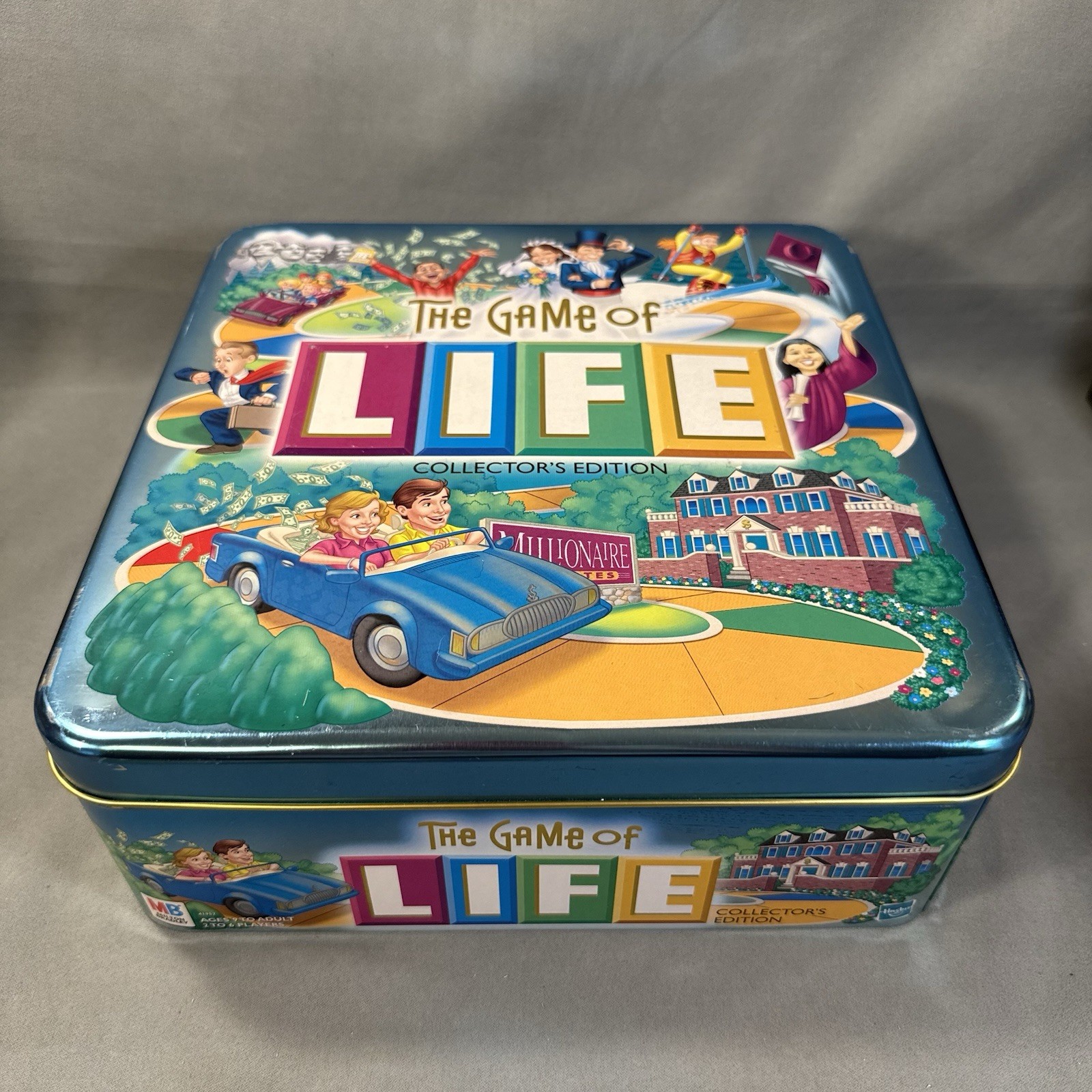 The Game of Life Collector’s Edition Tin. 100% COMPLETE MB Great Condition.