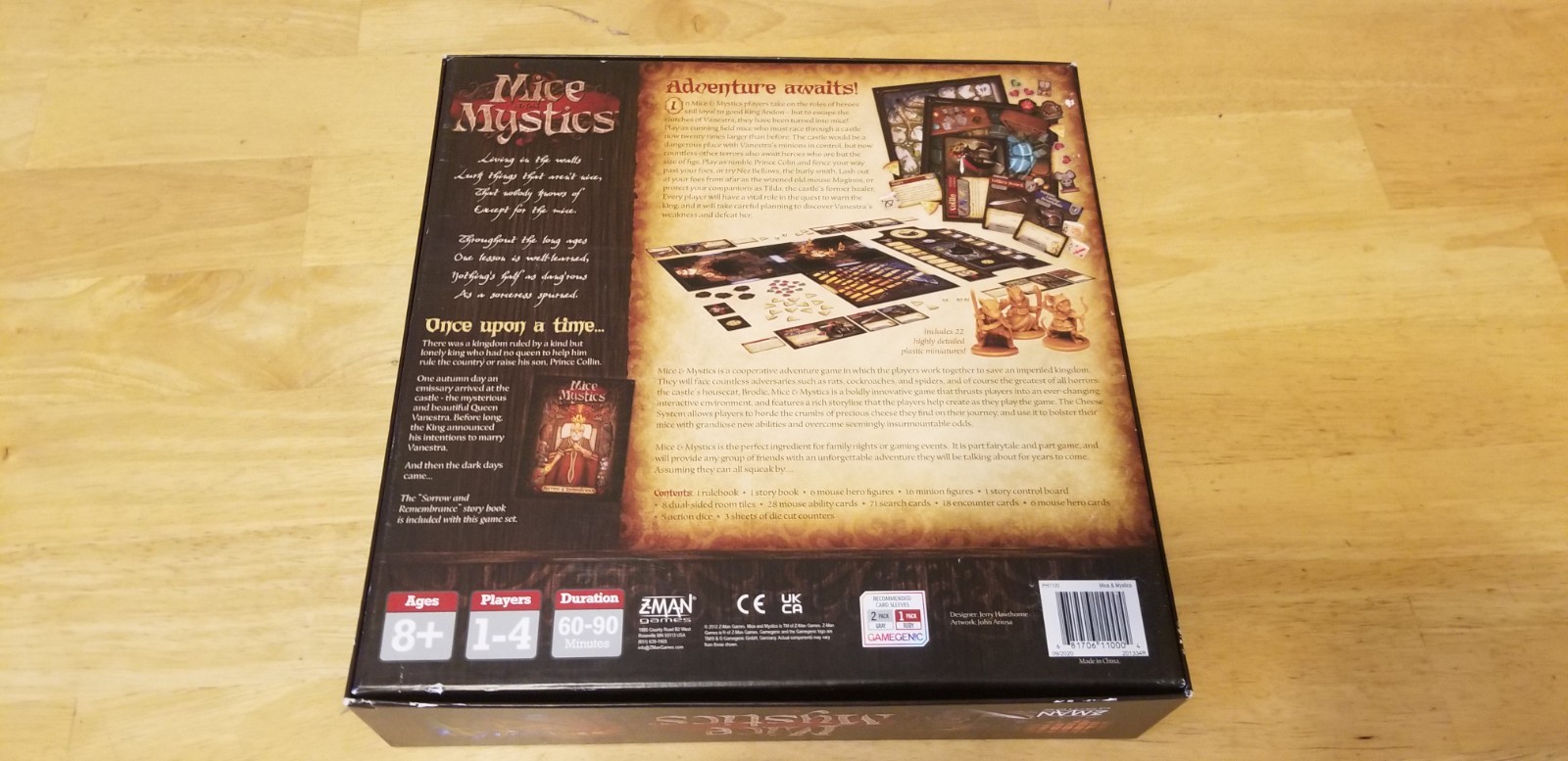 Mice & Mystics Cooperative Board Game Plaid Hat Games Jerry Hawthorne