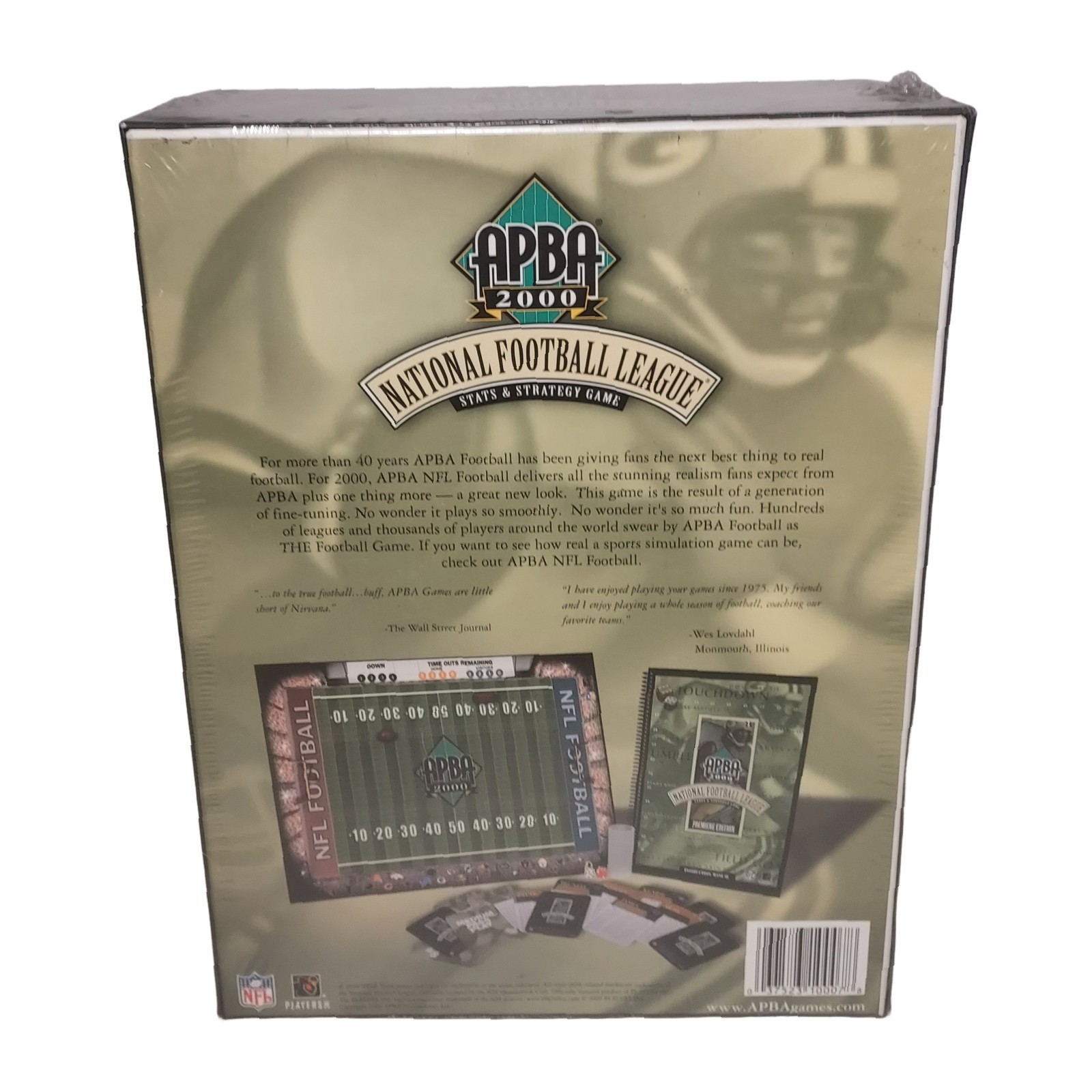 APBA 2000 National Football League NFL Premiere Edition Stats & Strategy Game