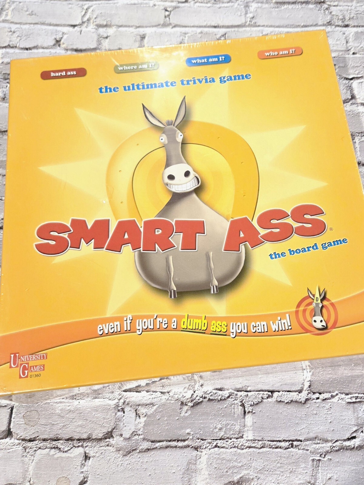 Smart Ass , The Ultimate Trivia Board Game, Sealed, 2 To 8 Players, Univ Games