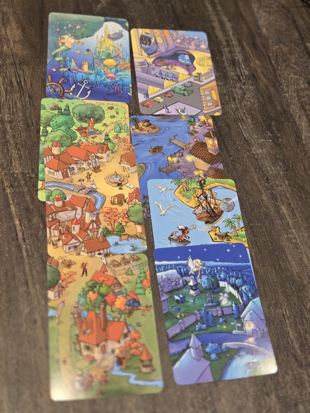 Eye Found It Disney Hidden Picture Card Game Wonder Forge 12 Realms COMPLETE