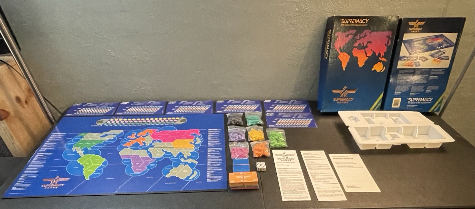 VTG 1986 Supremacy The Game of Superpowers War Strategy Battle COMPLETE FREE S/H