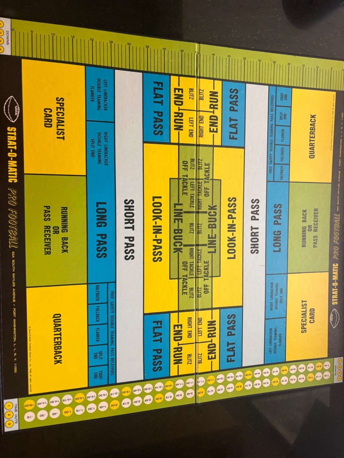 Strat O Matic Football Game – 6 Complete NFL Teams from 1970
