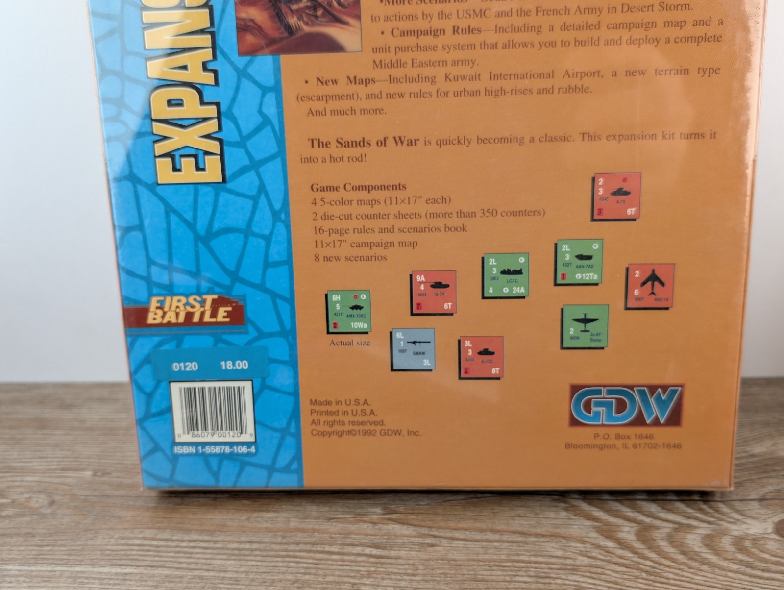 GDW Wargame Sands of War – Expansion Kit Box – NOS – NEW OLD STOCK
