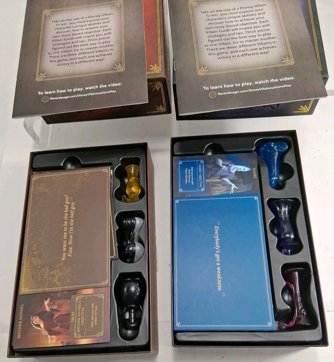 2 Disney Villainous Board Games Pretty Wicked & Wicked To The Core Read Descript