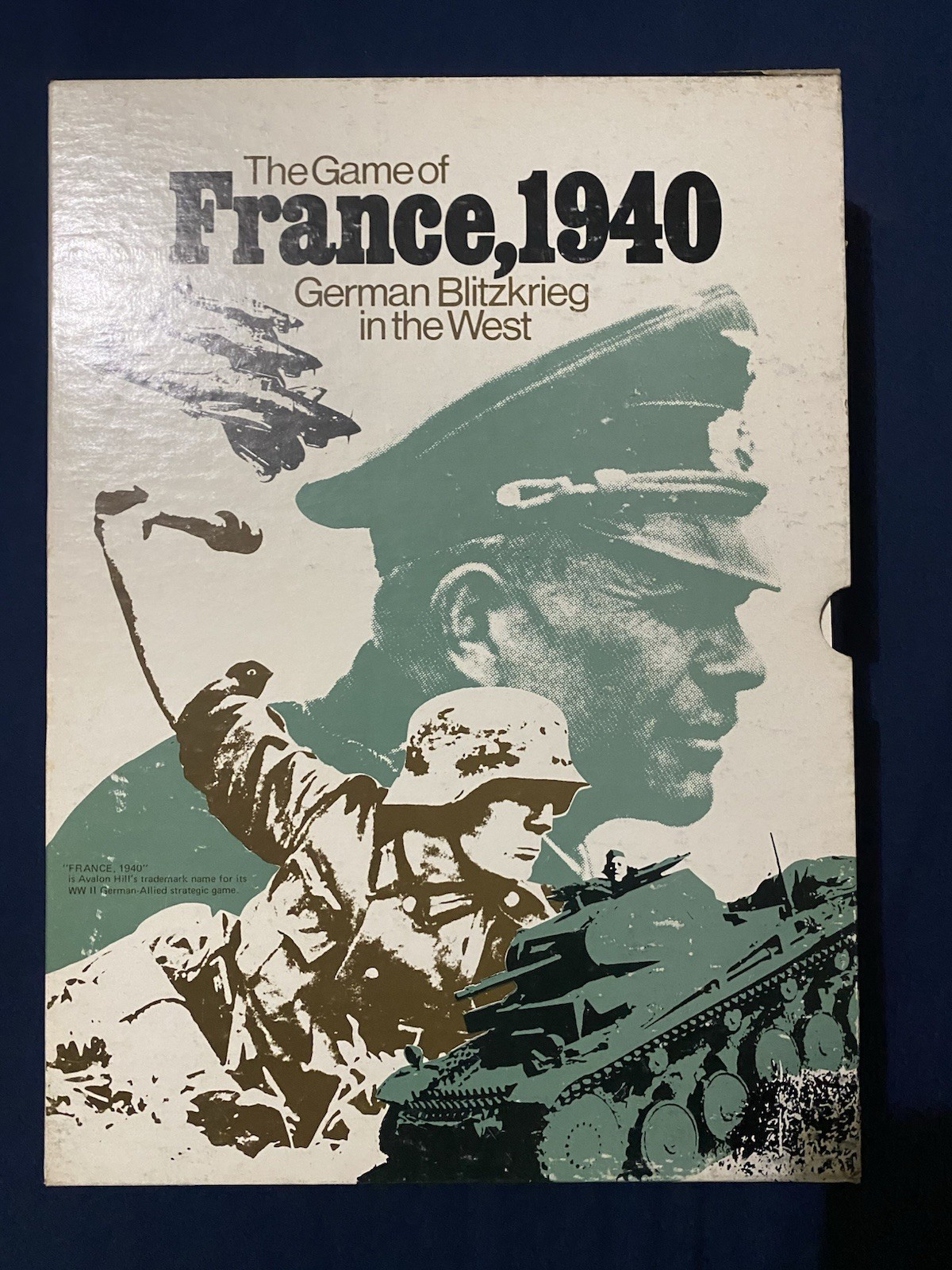 The Game of France, 1940; German Blitzkrieg in the West; Avalon Hill Game; 1972