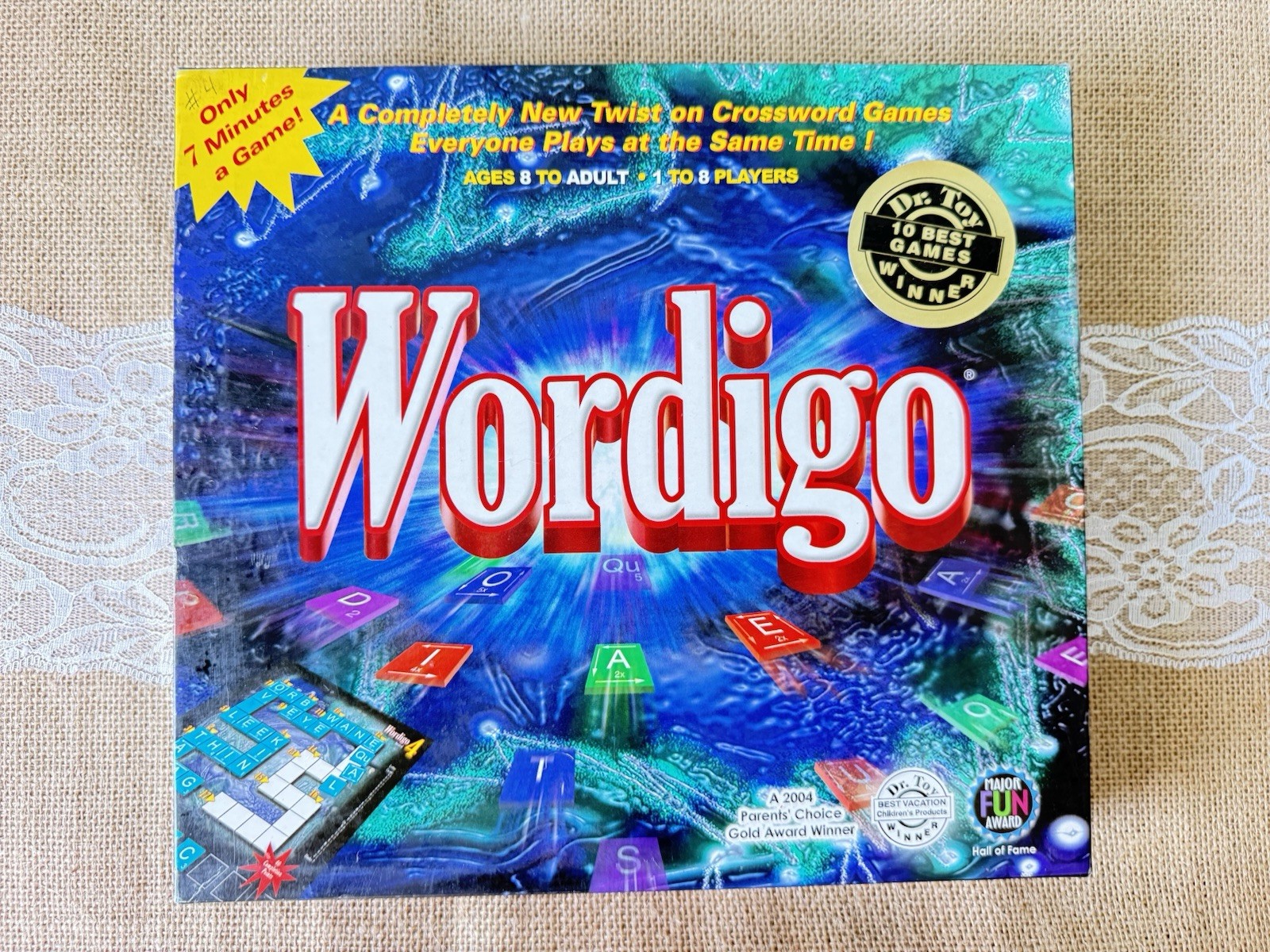 Wordigo Word Game Crossword Board Game Quick Paced Family-Complete