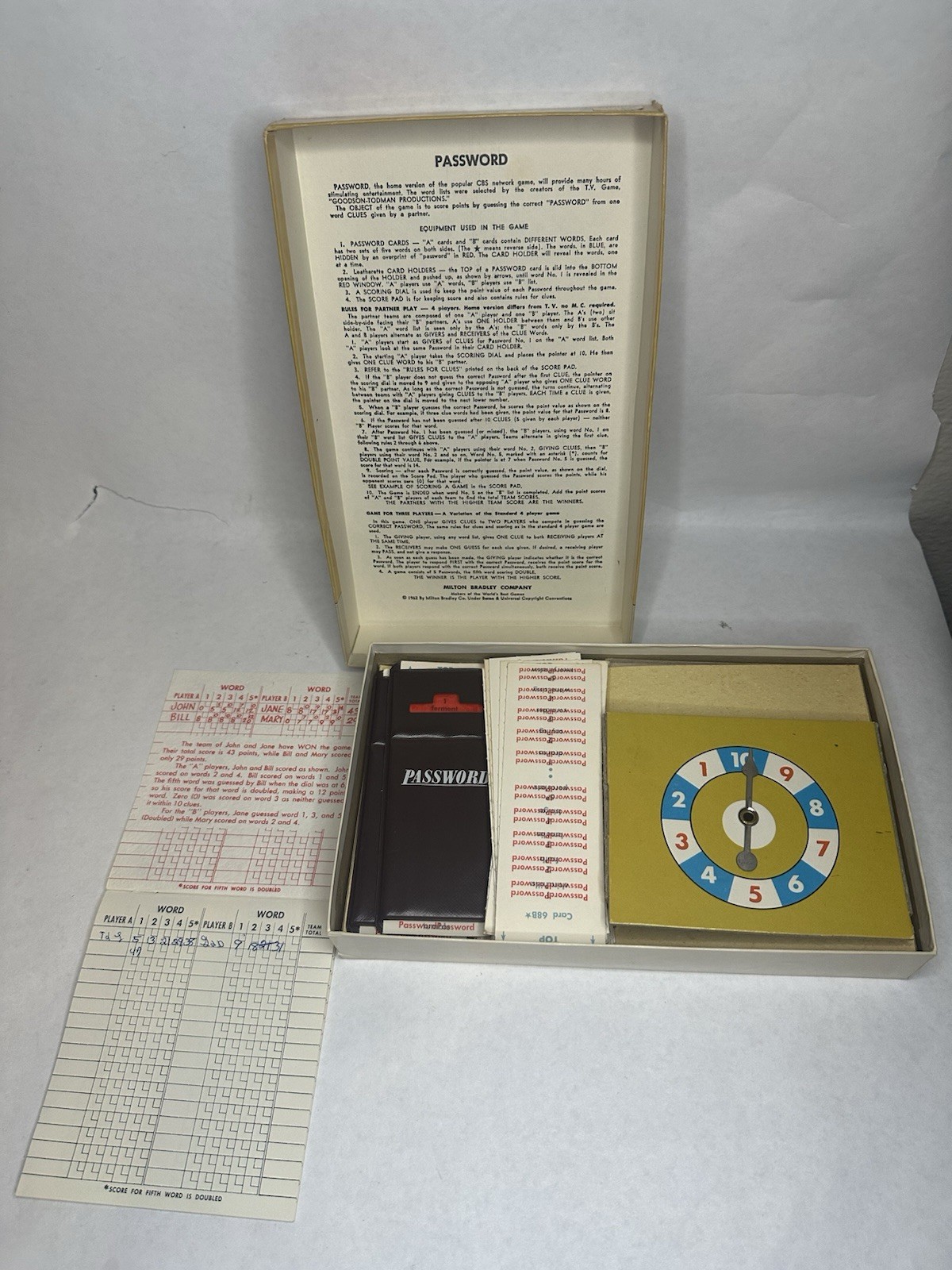 Vintage Milton Bradley New Password Volume 7 Word Game 1966 Complete in Box USA