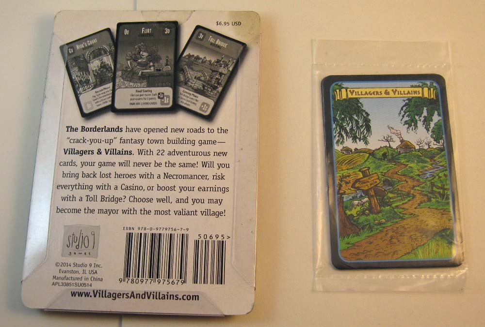 “Villagers & Villains: Borderlands – Expansion & 4 card PROMO KICKSTARTER lot”