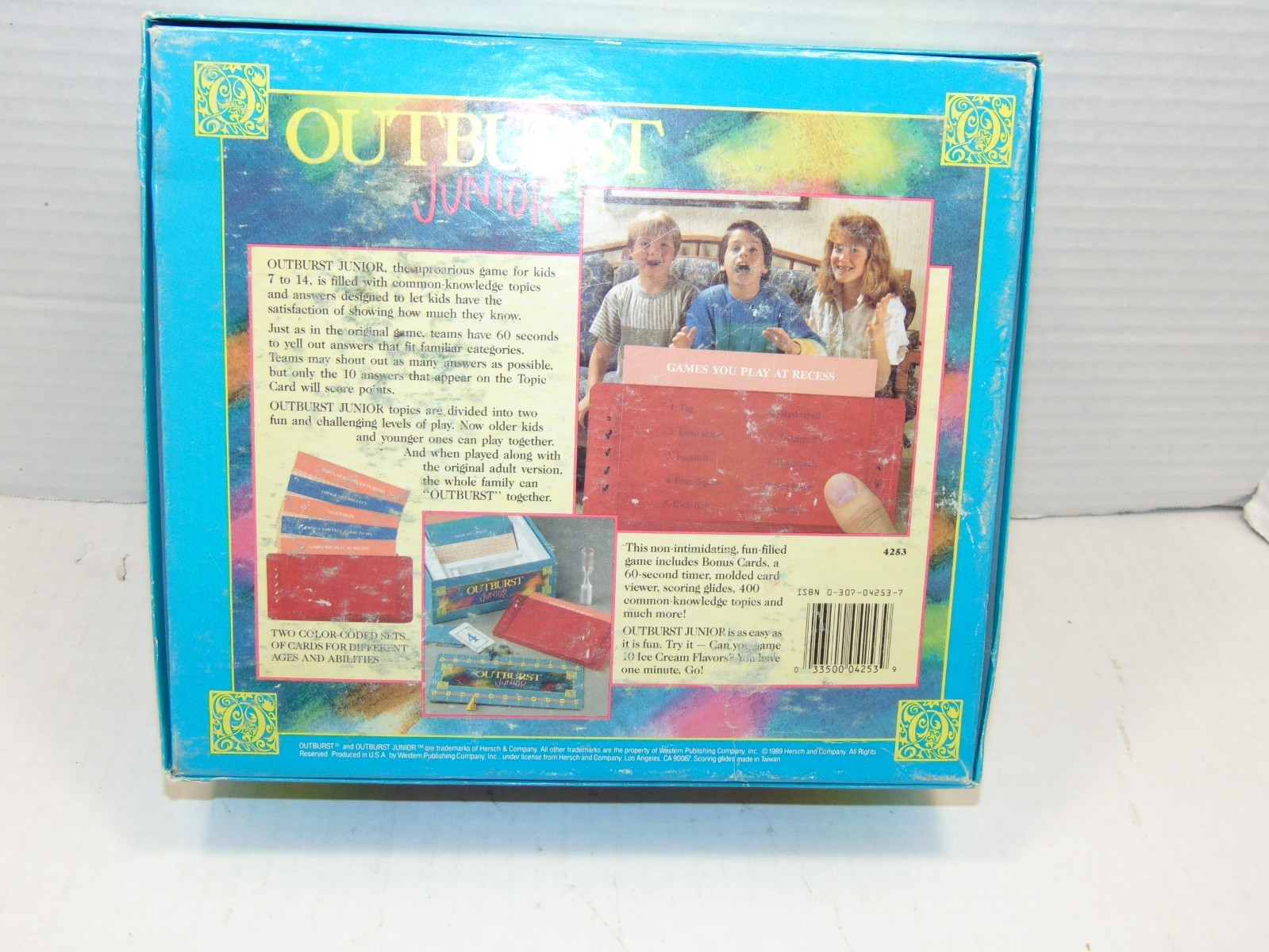 Vintage Outburst Junior by Hersh – 1989 Edition – Complete!! Ages 7+